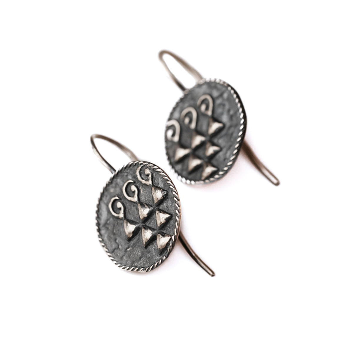 Sharada Silver Dangle Earrings by MOHA