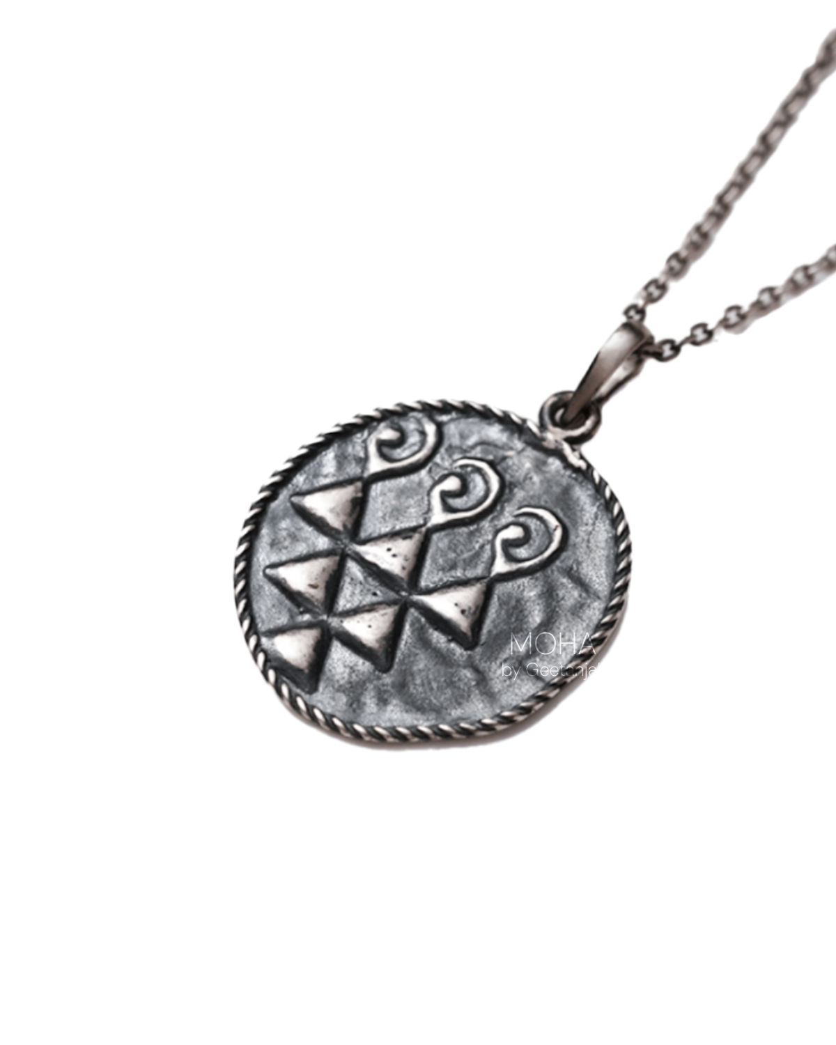 Sharada Silver Pendant Chain by MOHA