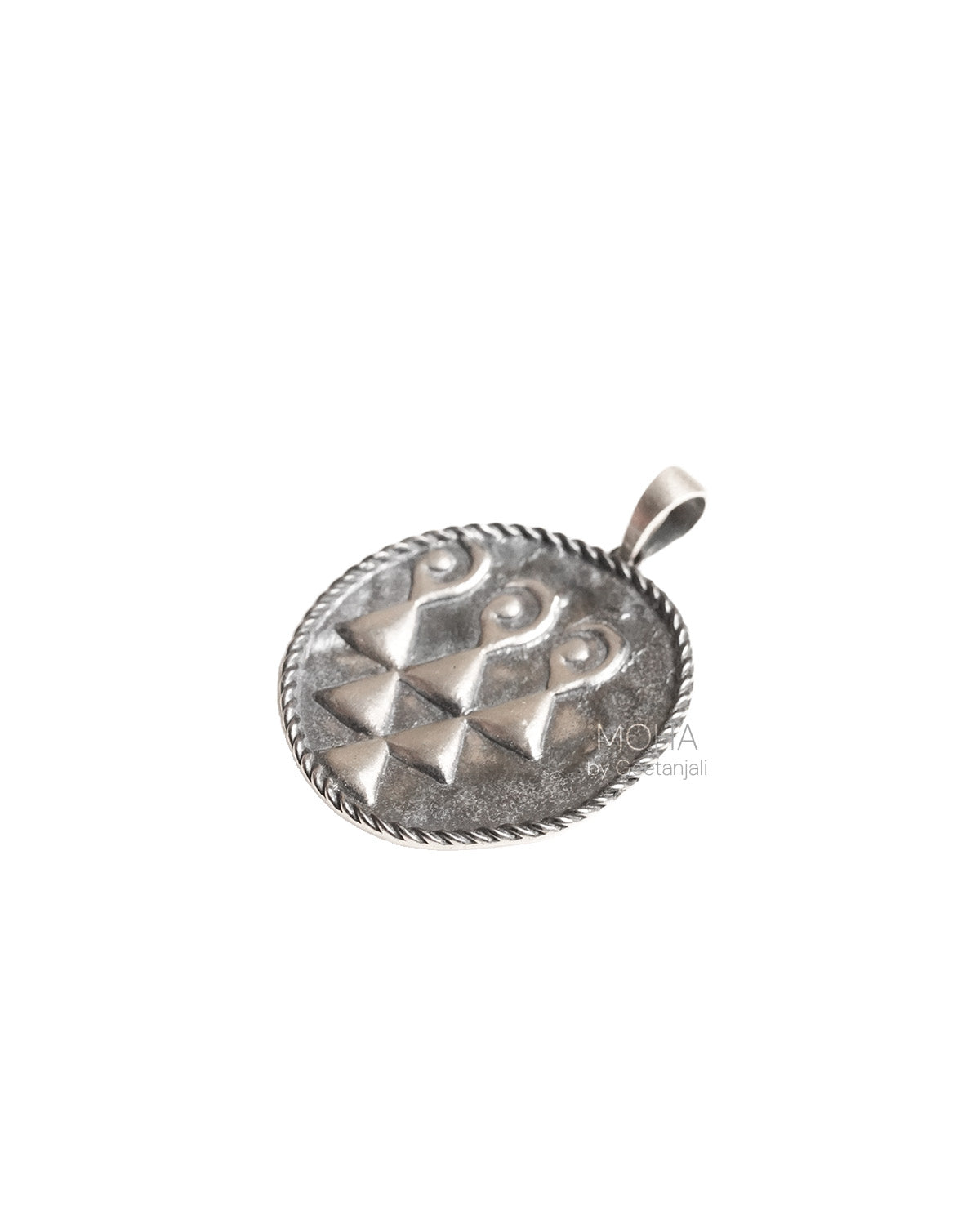 Sharada Silver Pendant by Moha (Only Pendant)