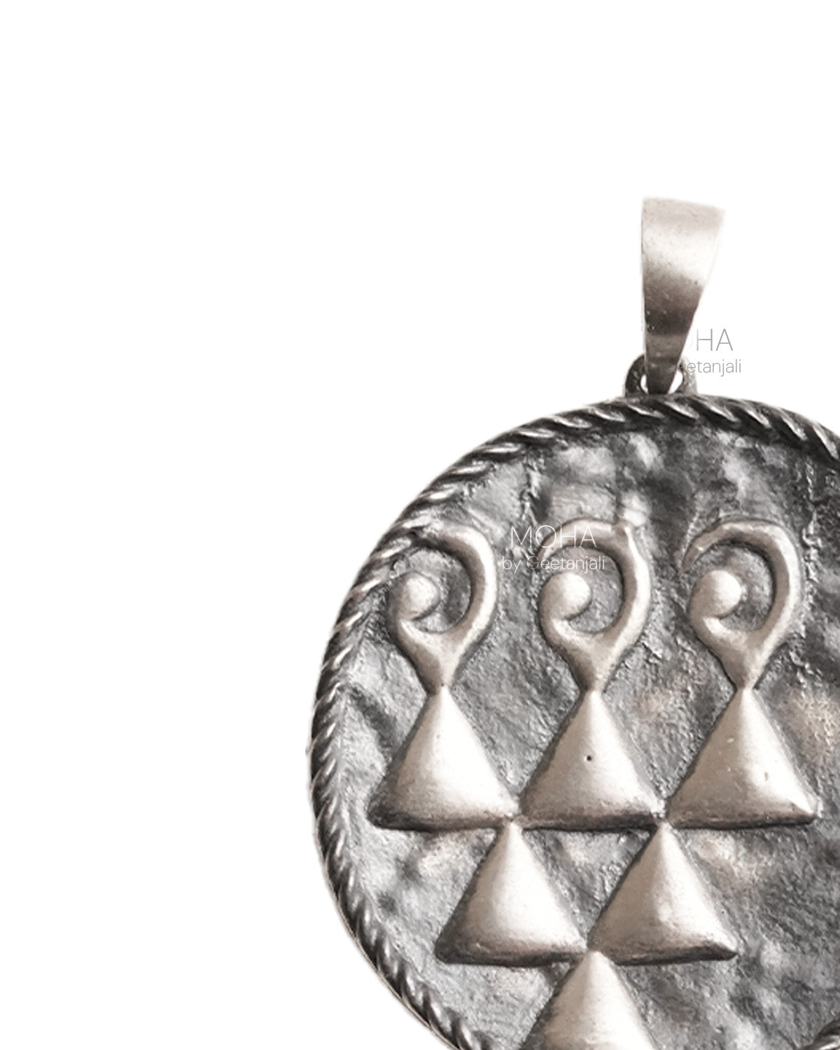Sharada Silver Pendant by Moha (Only Pendant)