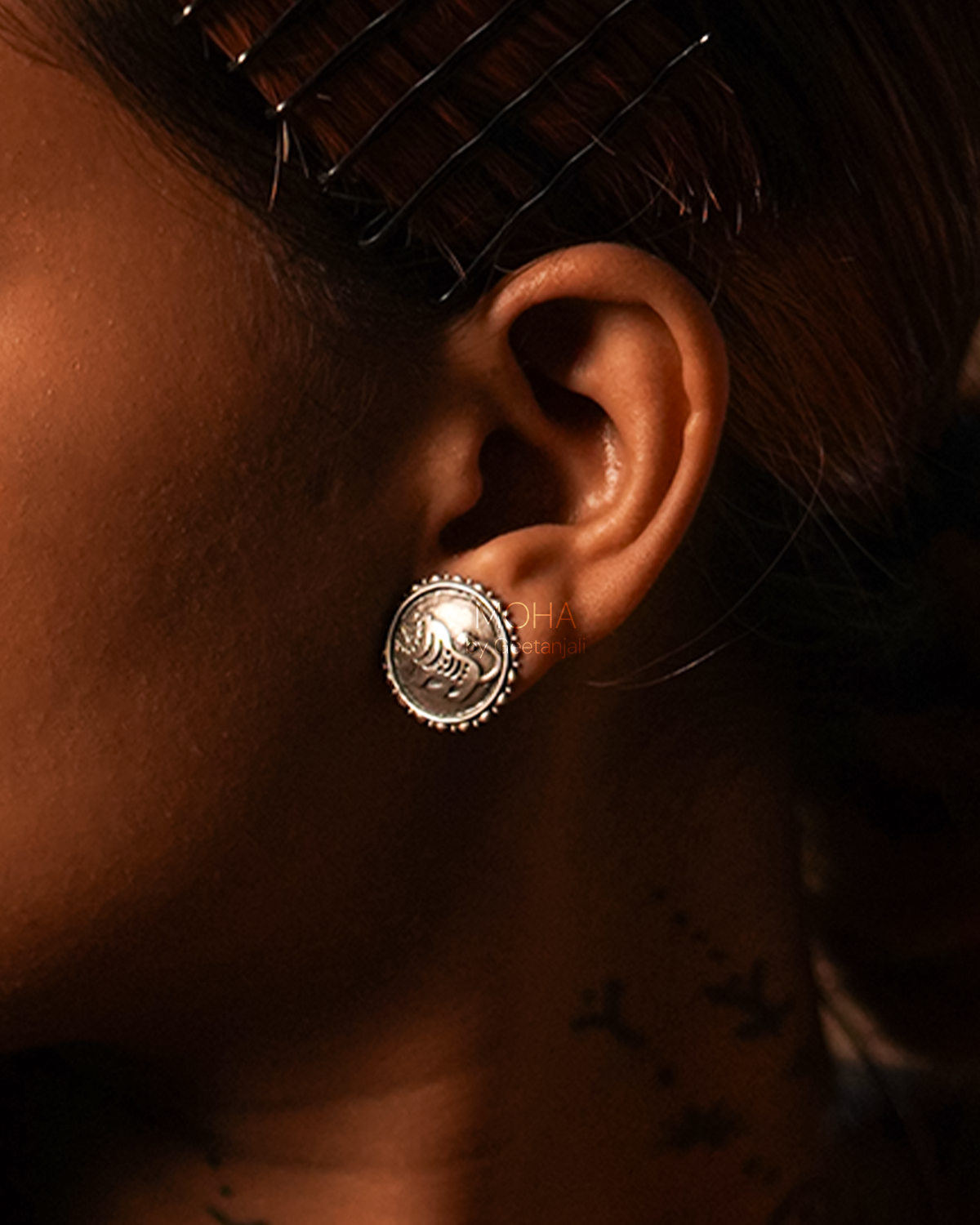 Shardul Silver Earrings by MOHA