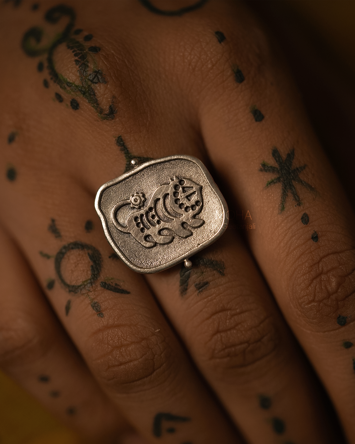 Shardul Silver Finger Ring by MOHA