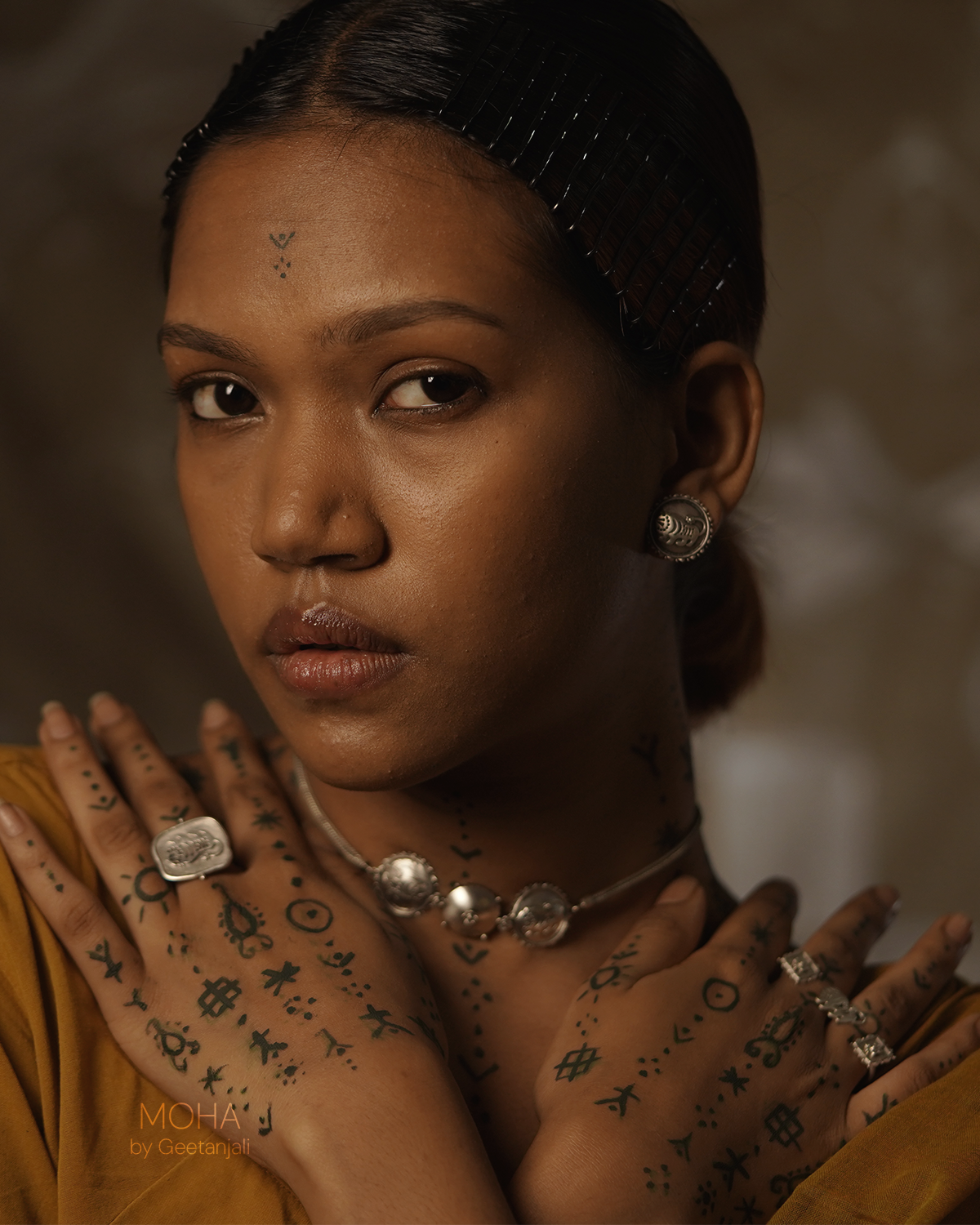 Shardul Silver Earrings by MOHA