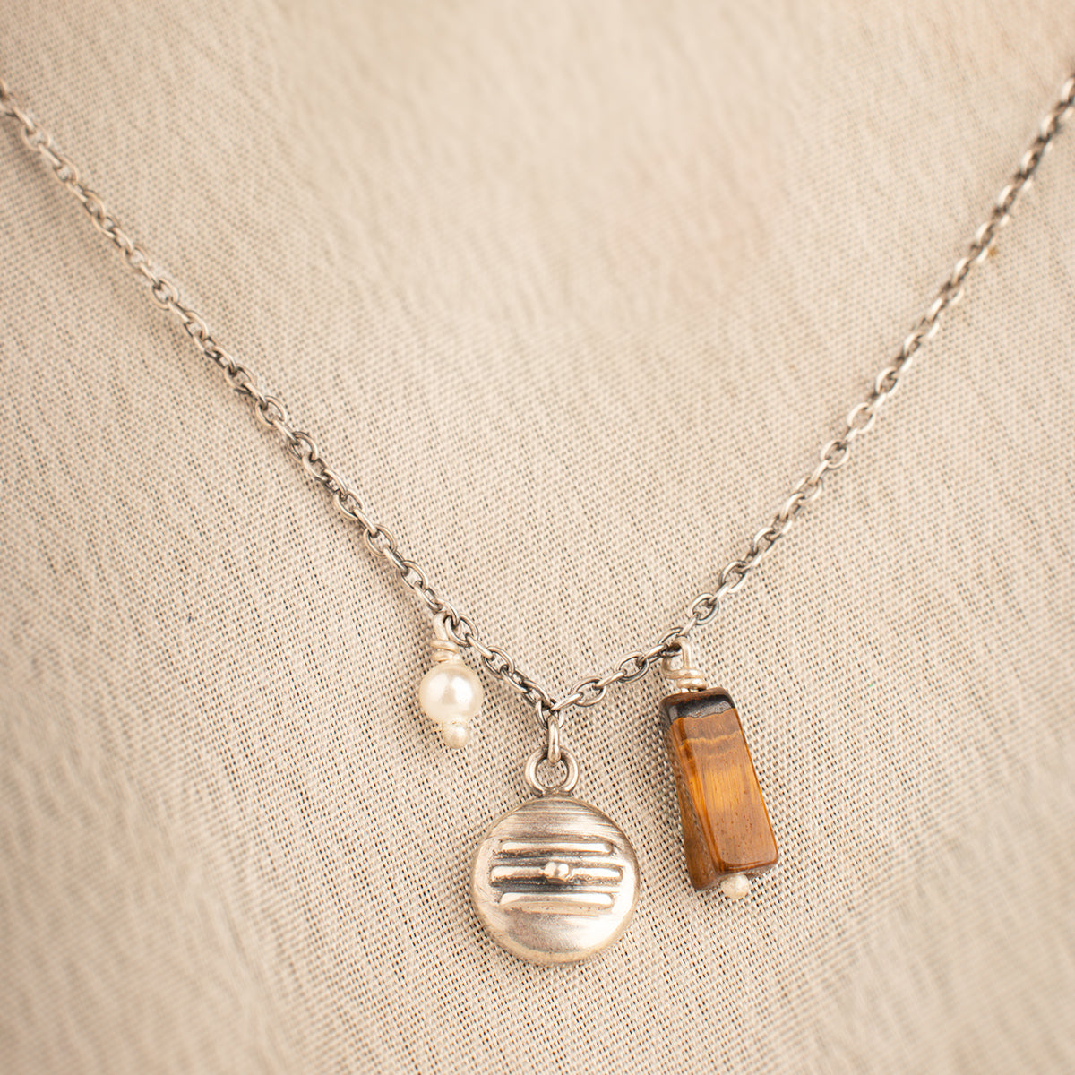 shiva charms silver necklace by moha