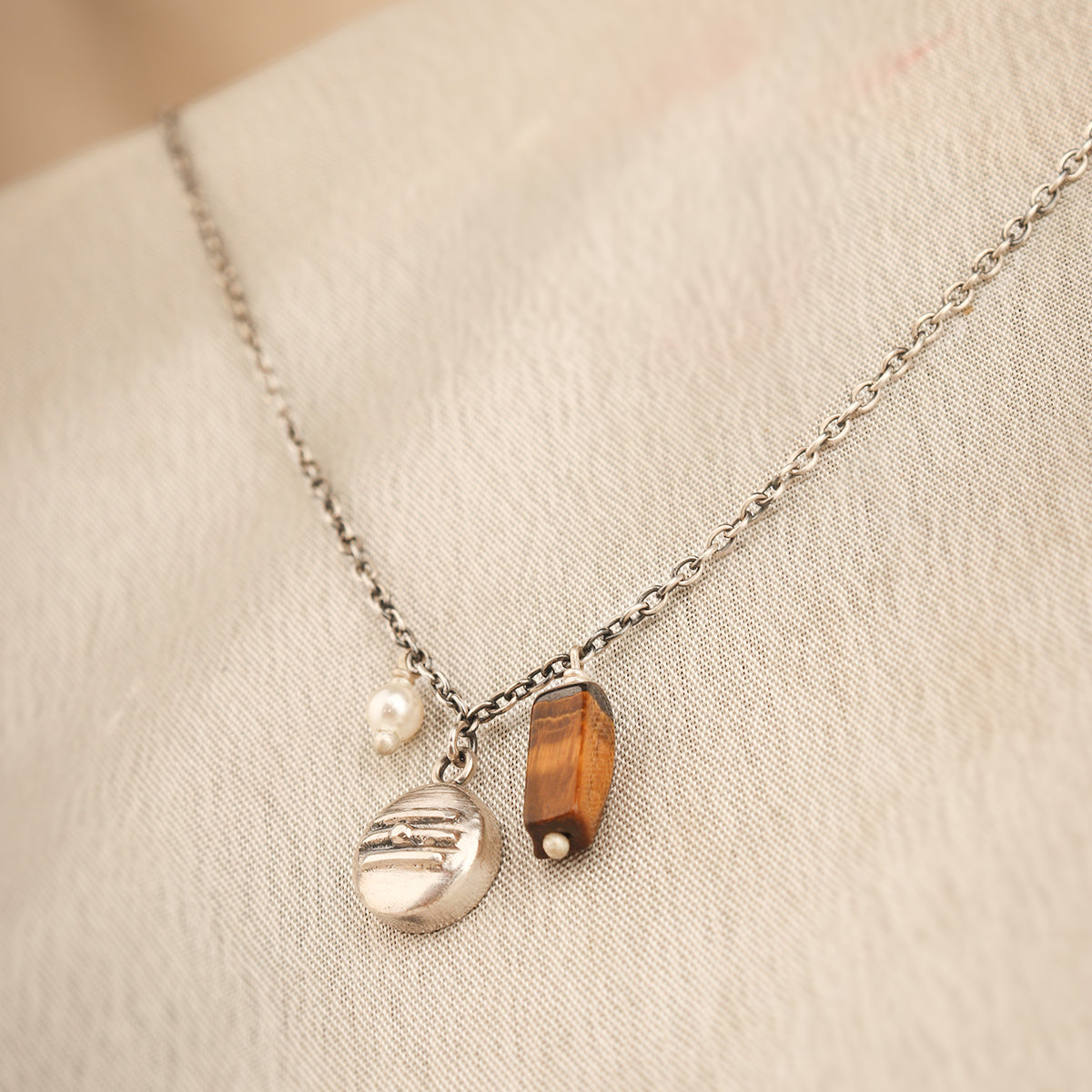 shiva charms silver necklace by moha