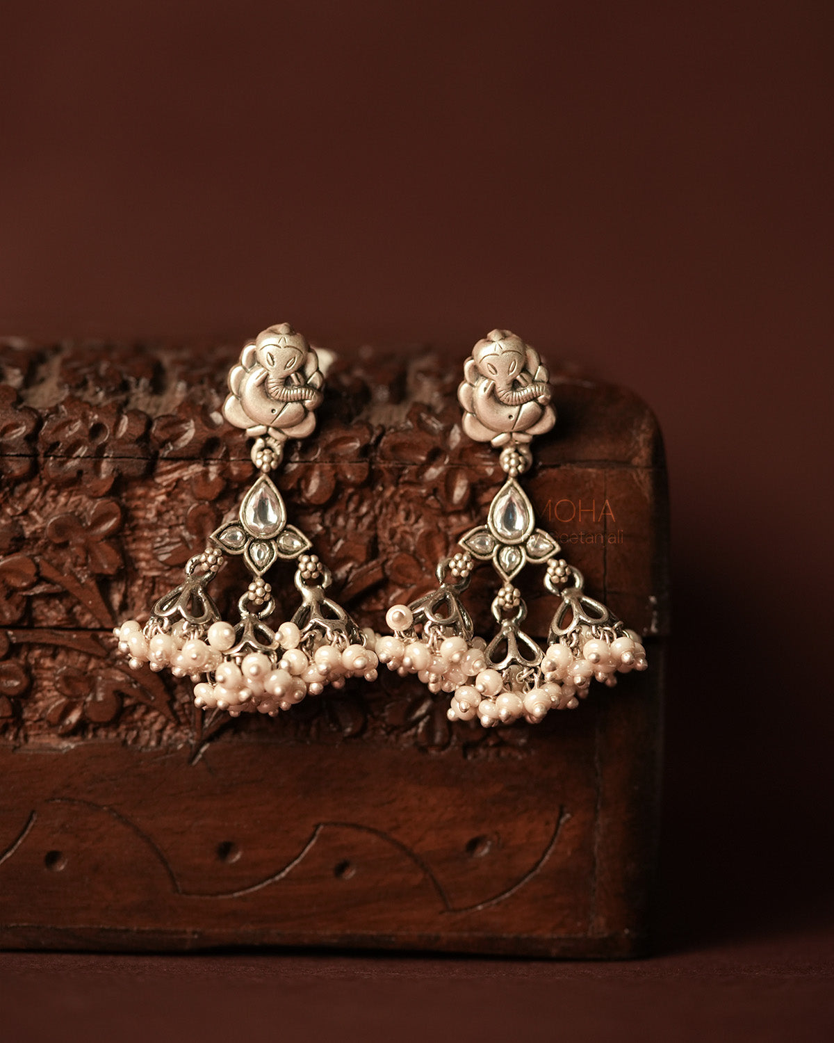 Shobha Silver Earrings by MOHA