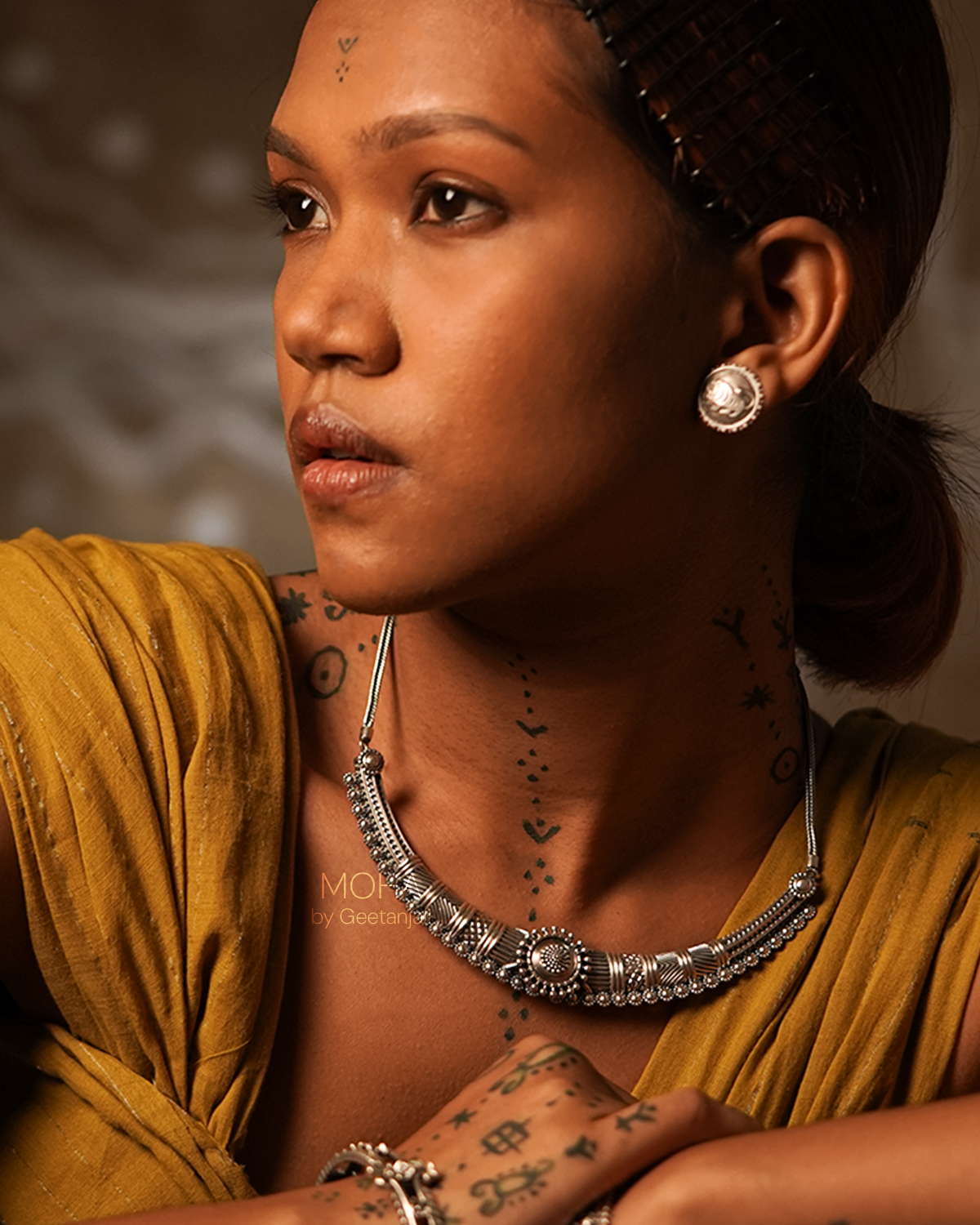 Shobhita Silver Necklace by MOHA