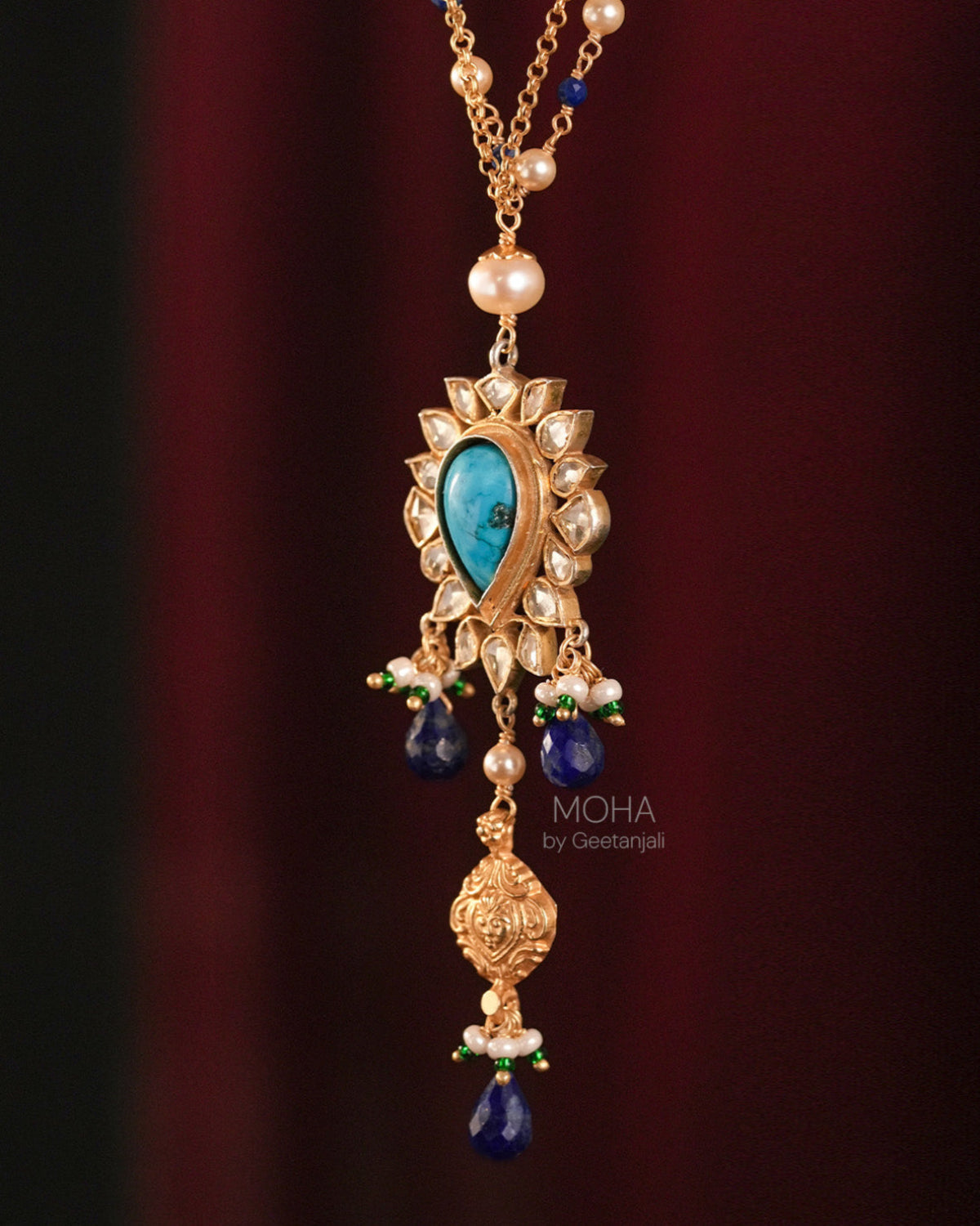 Shrinaya Silver Pendant with Chain by MOHA