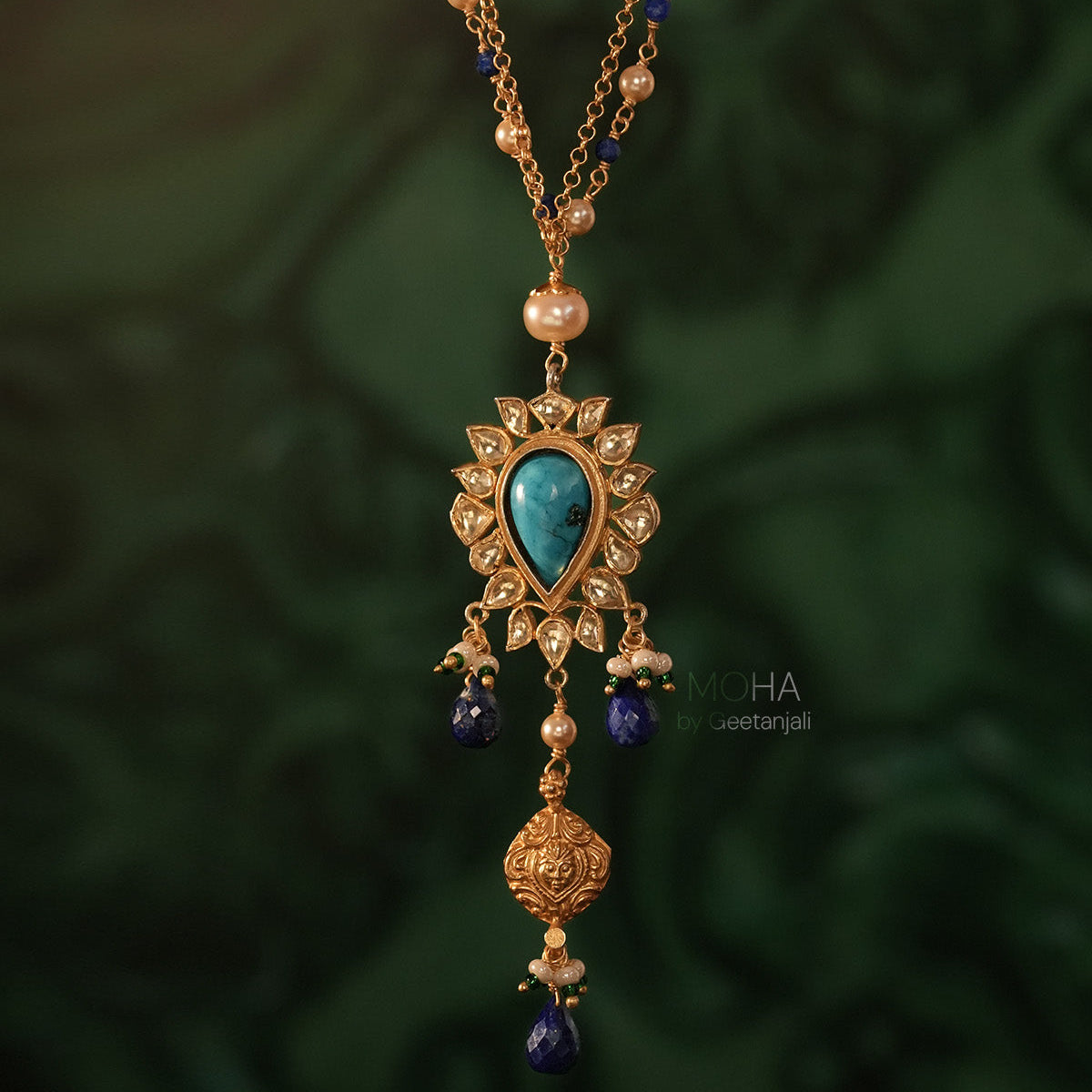 Shrinaya Silver Pendant with Chain by MOHA