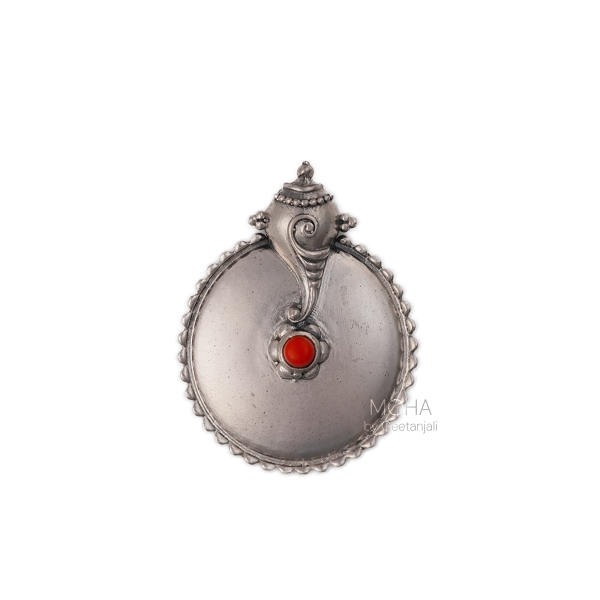 Shubh Silver Pendant by MOHA (Only Pendant)