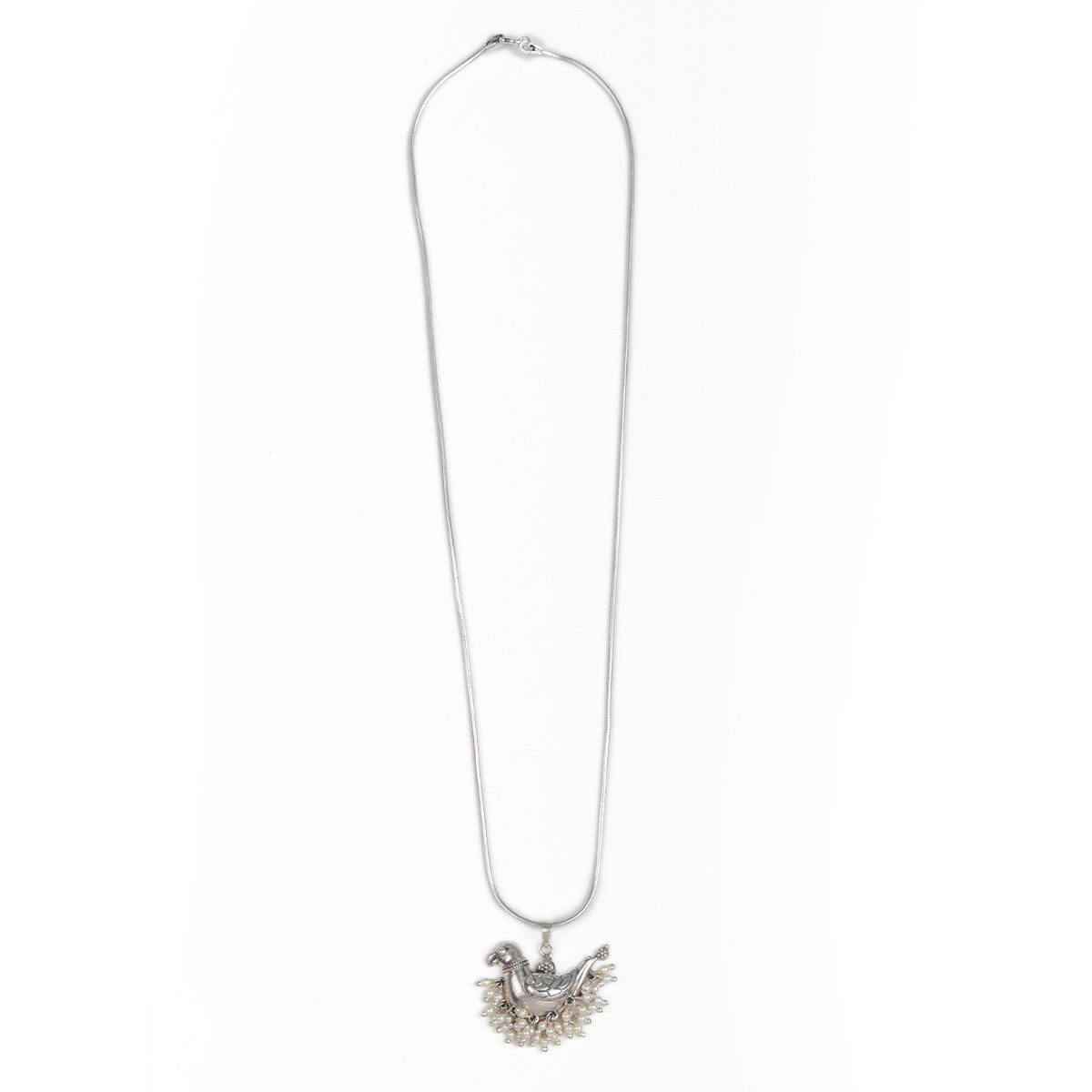 shuk sarika silver pendant necklace