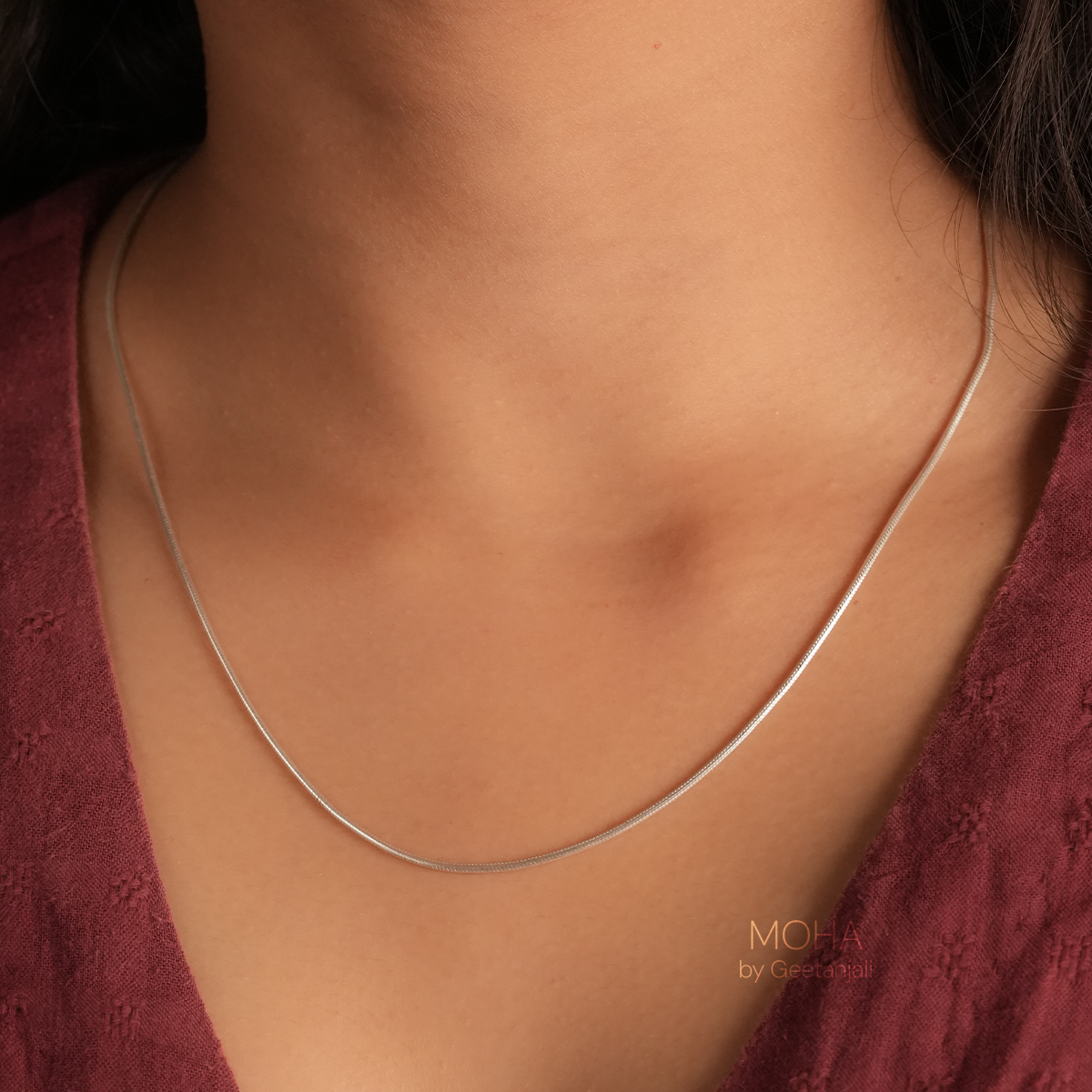 Silver Snake Chain by MOHA