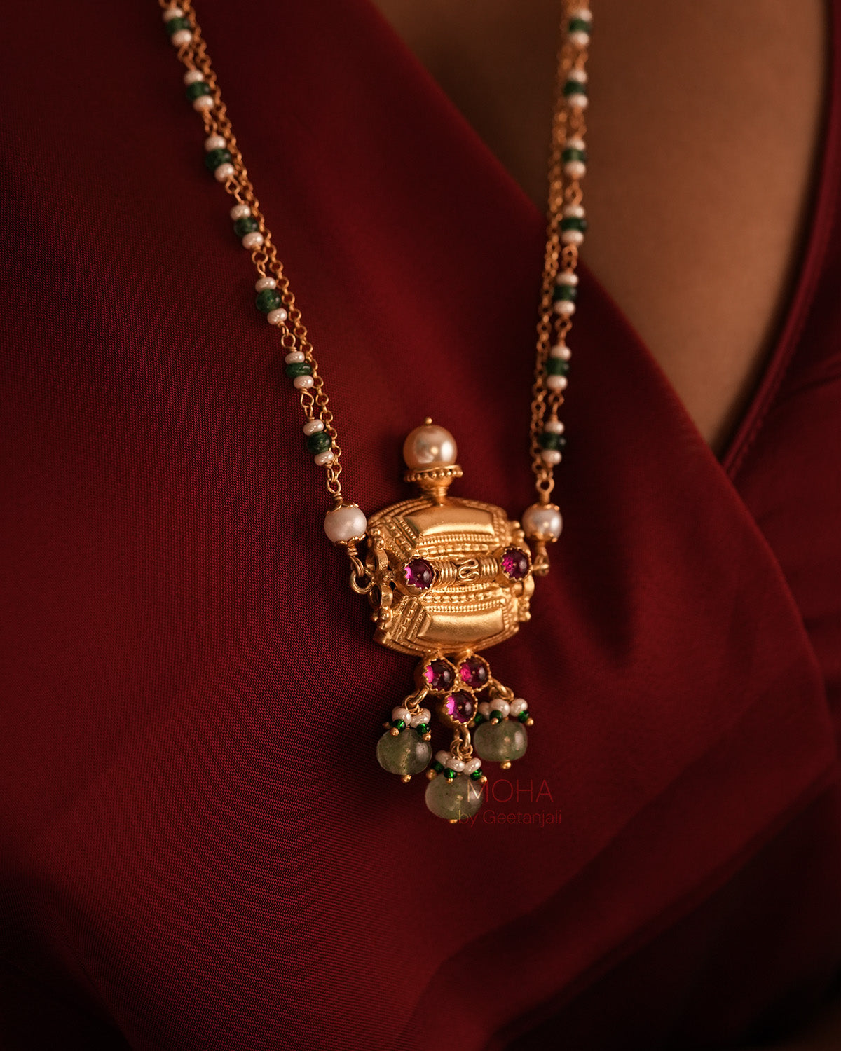 Sumukh Silver Pendant with Chain by MOHA