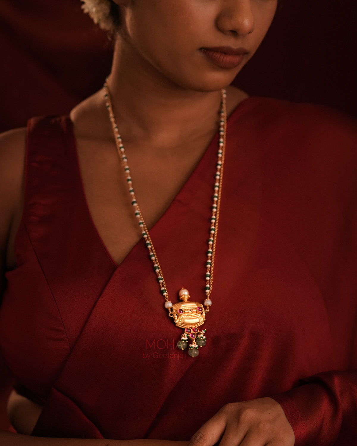 Sumukh Silver Pendant with Chain by MOHA
