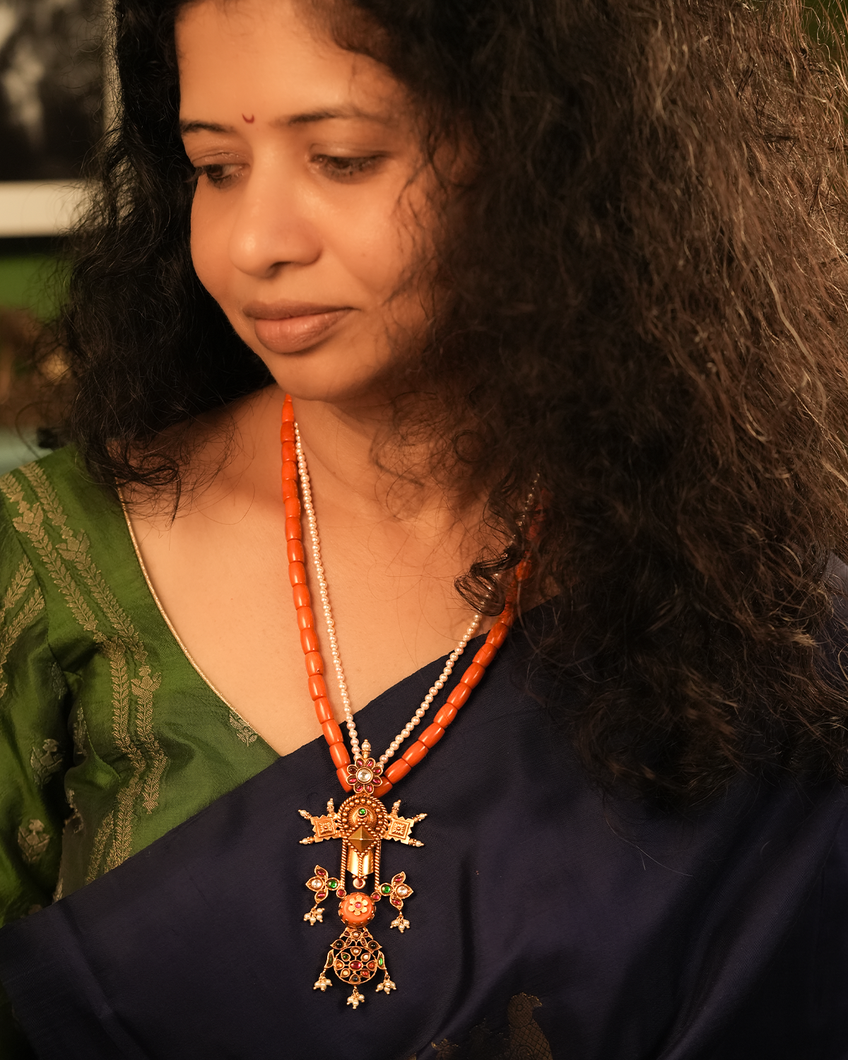 Suvarnalekha Silver Necklace By MOHA