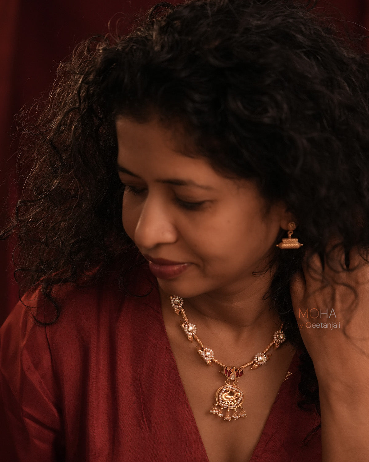 Swaaraya Silver Necklace by MOHA