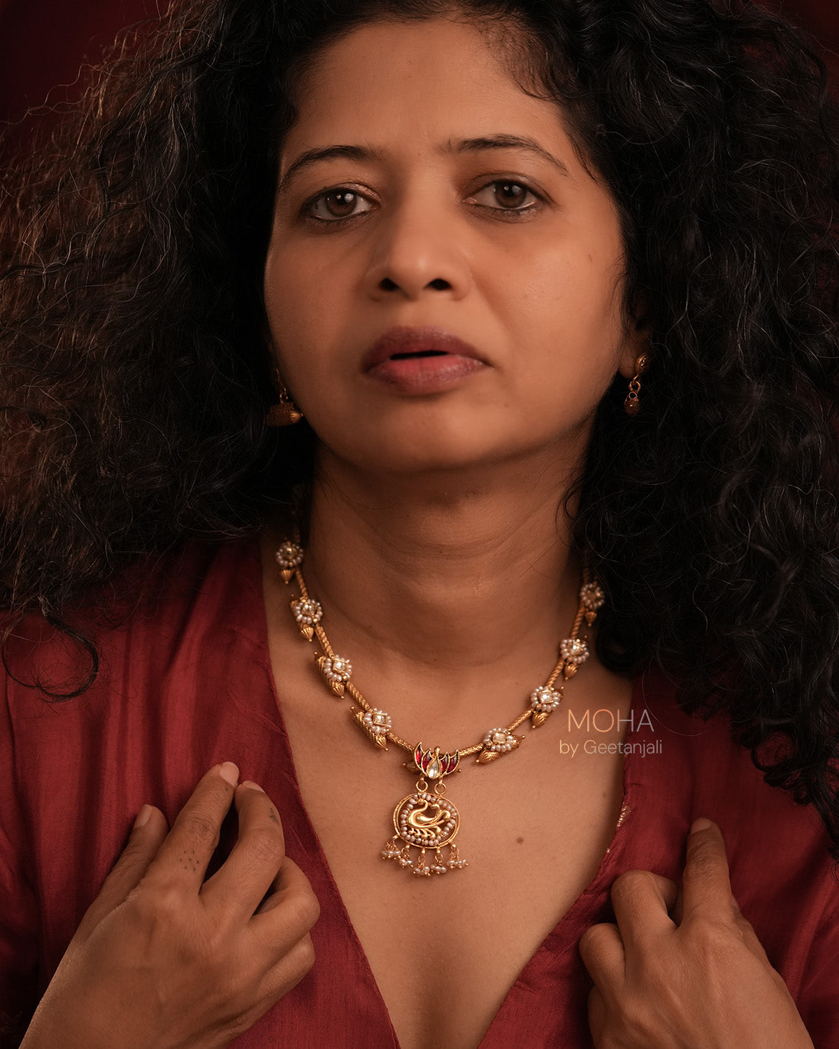 Swaaraya Silver Necklace by MOHA