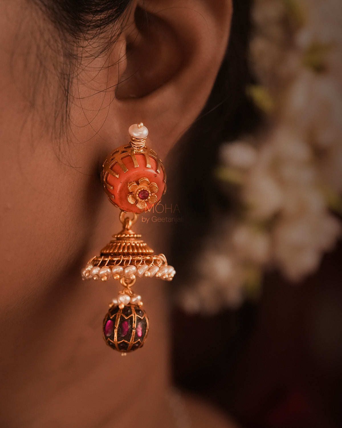 Swarangi Silver Earrings by MOHA