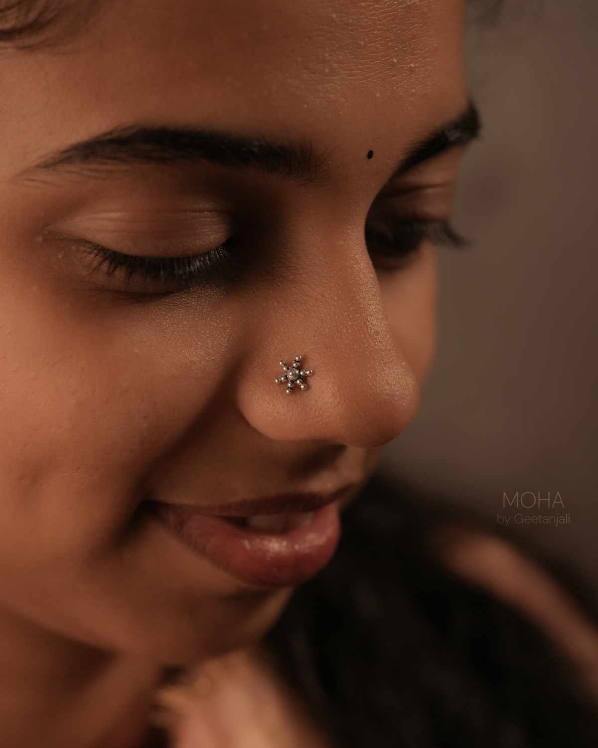 Tara Silver Nosepin by MOHA