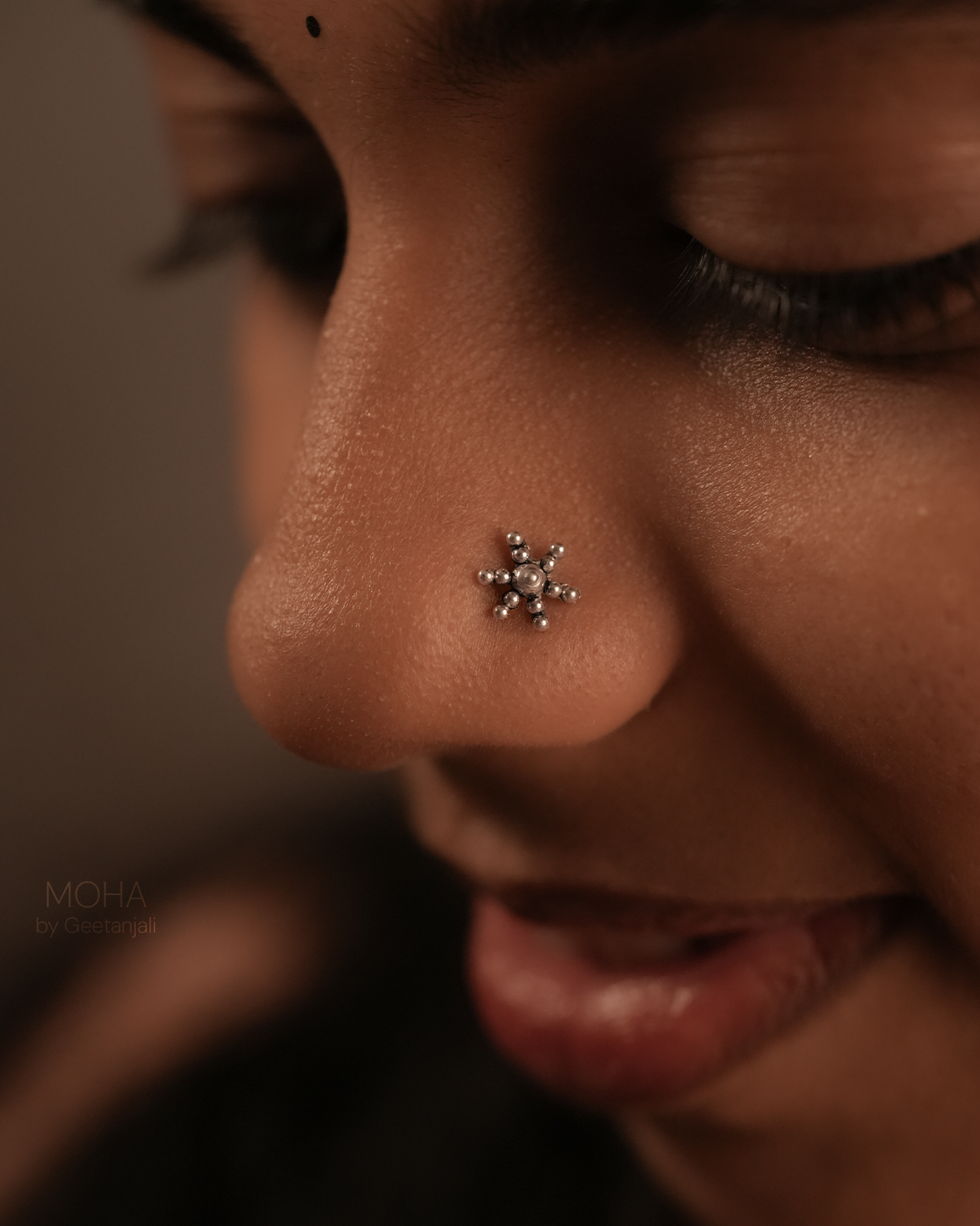 Tara Silver Nosepin by MOHA