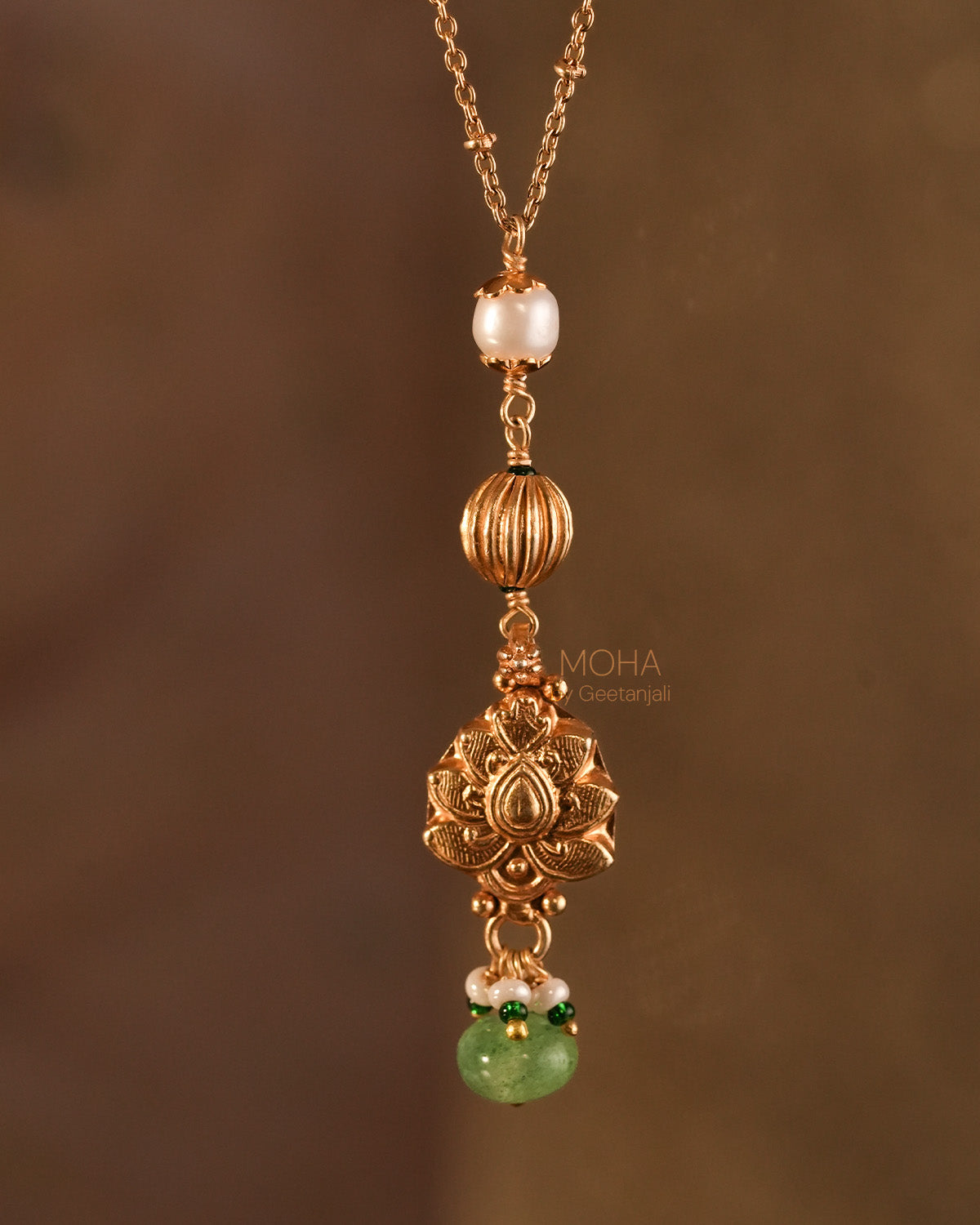 Tarangini Silver Pendant with Chain by MOHA