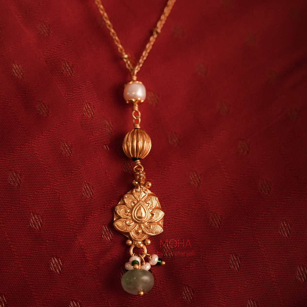 Tarangini Silver Pendant with Chain by MOHA