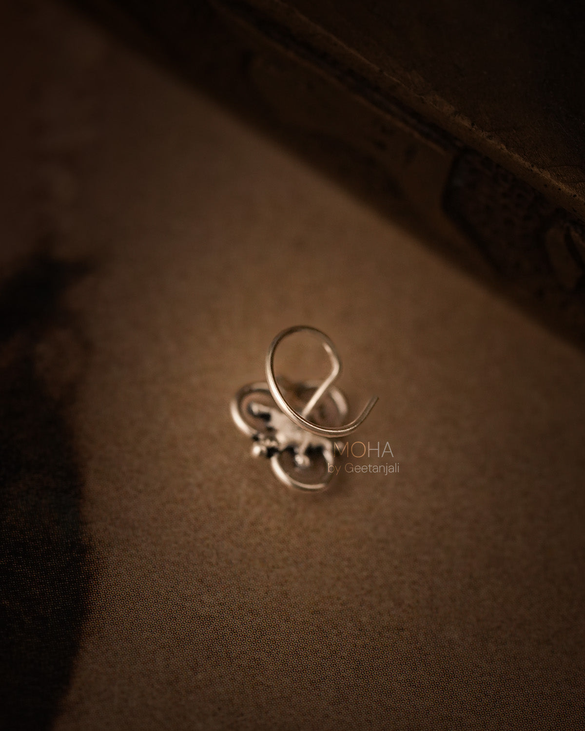 Taruni Silver Nosepin by MOHA