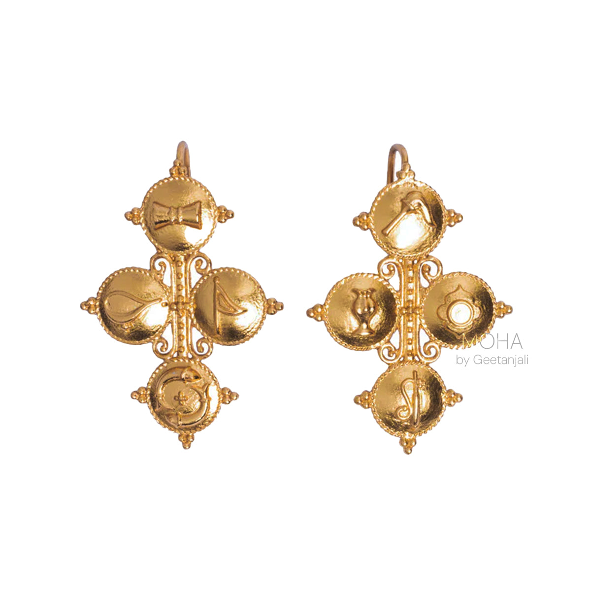 Tatva Gold Plated Silver Earrings By Moha