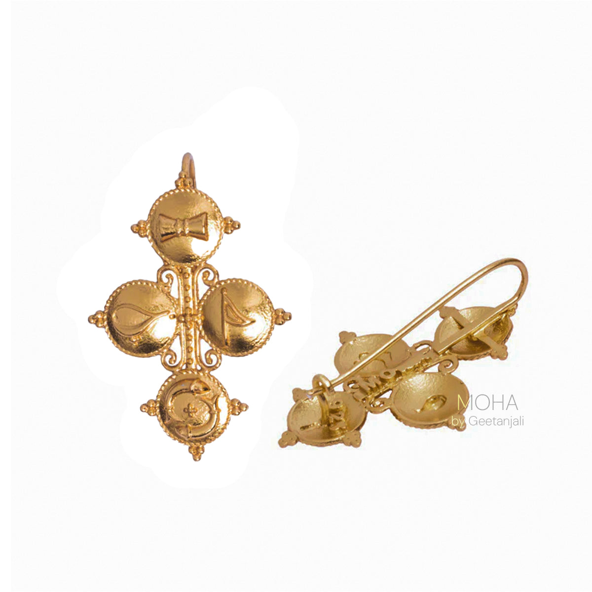 Tatva Gold Plated Silver Earrings By Moha