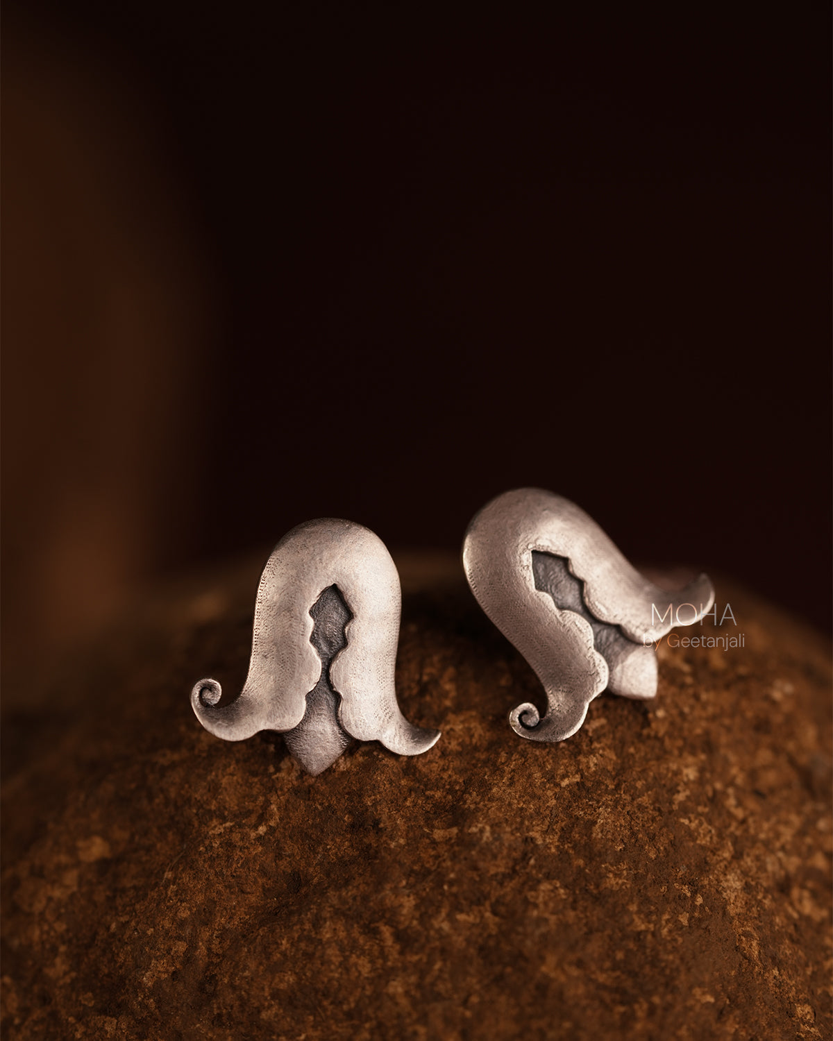 Torana Silver Stud Earrings by MOHA