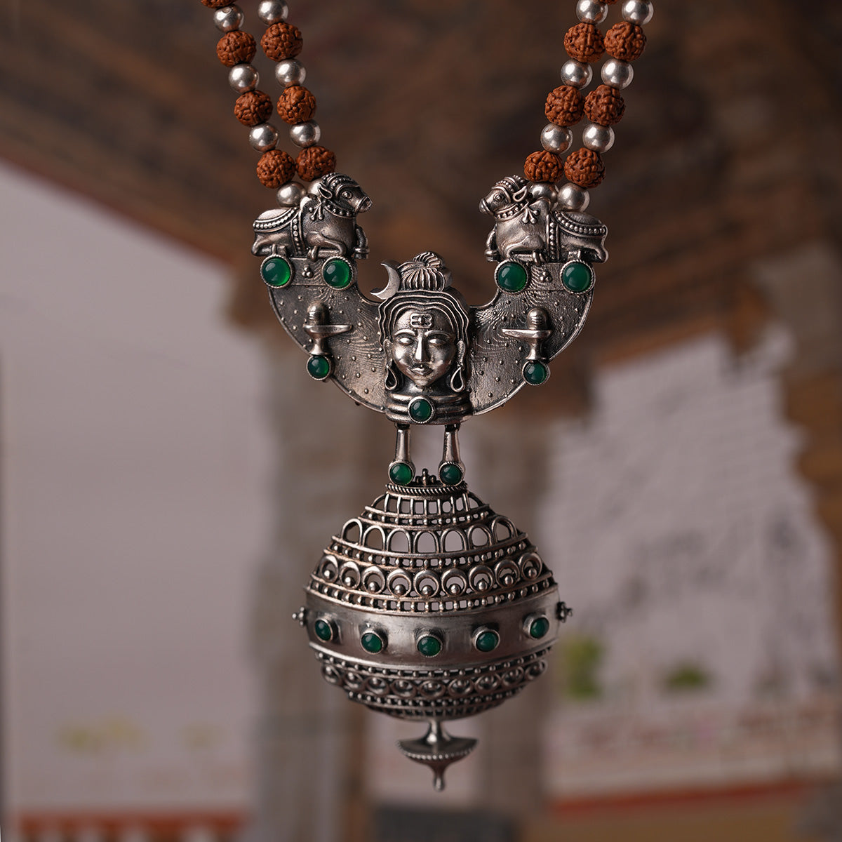 trailokya silver necklace by moha