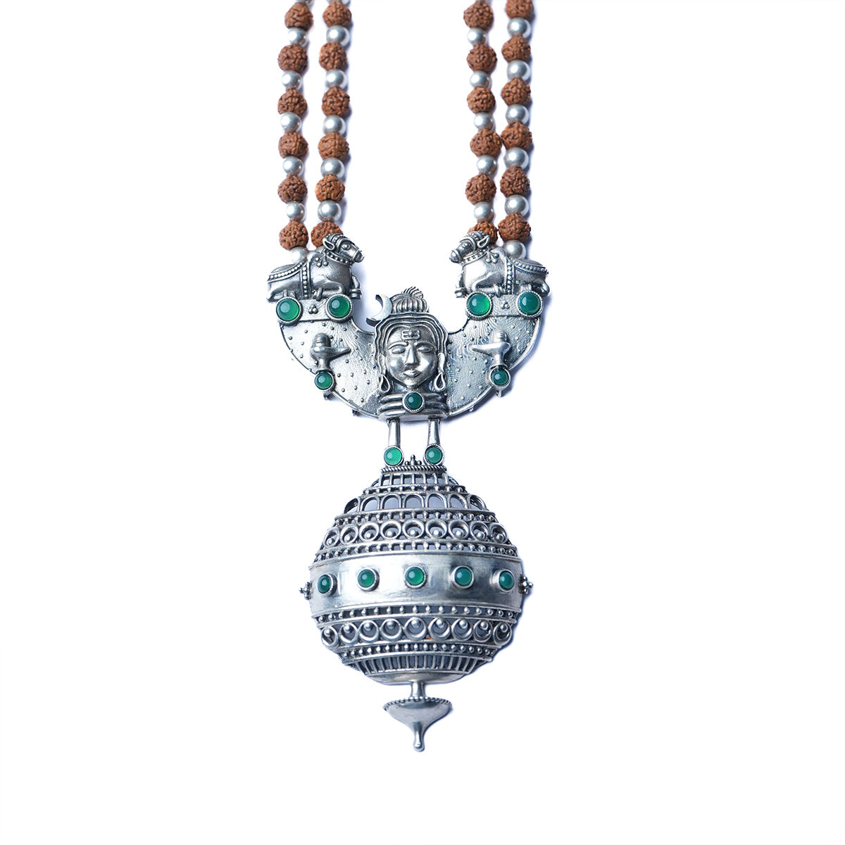 trailokya silver necklace by moha