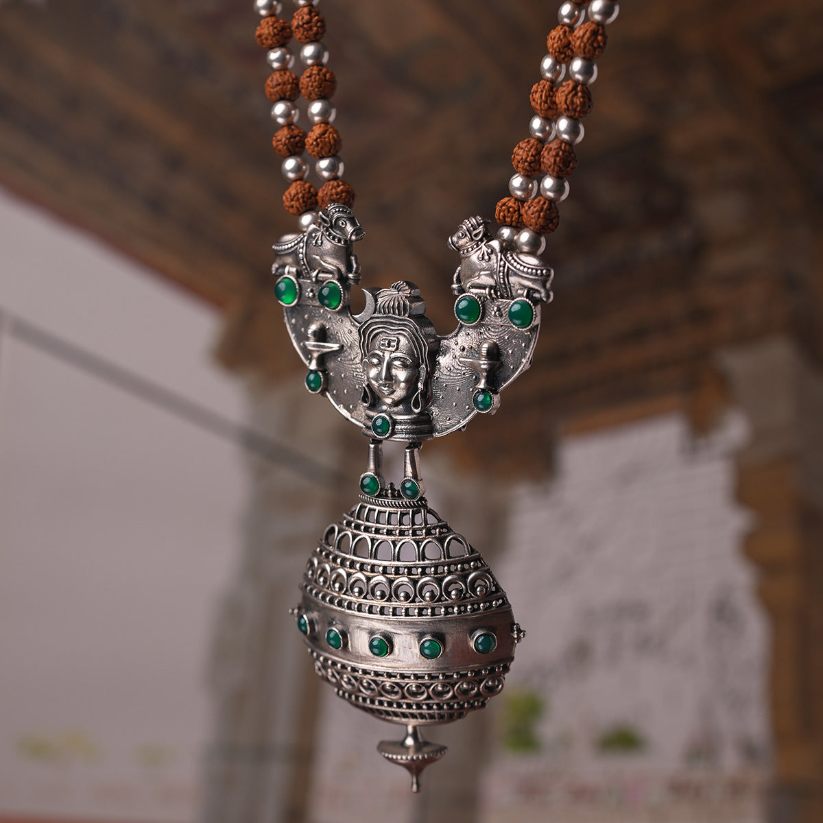 trailokya silver necklace by moha