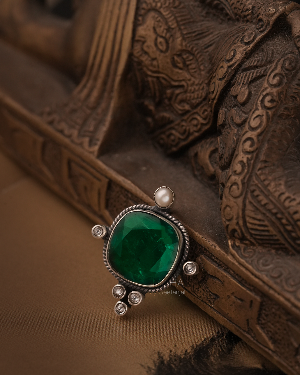 Trina Silver Pendant by Moha (Only Pendant)