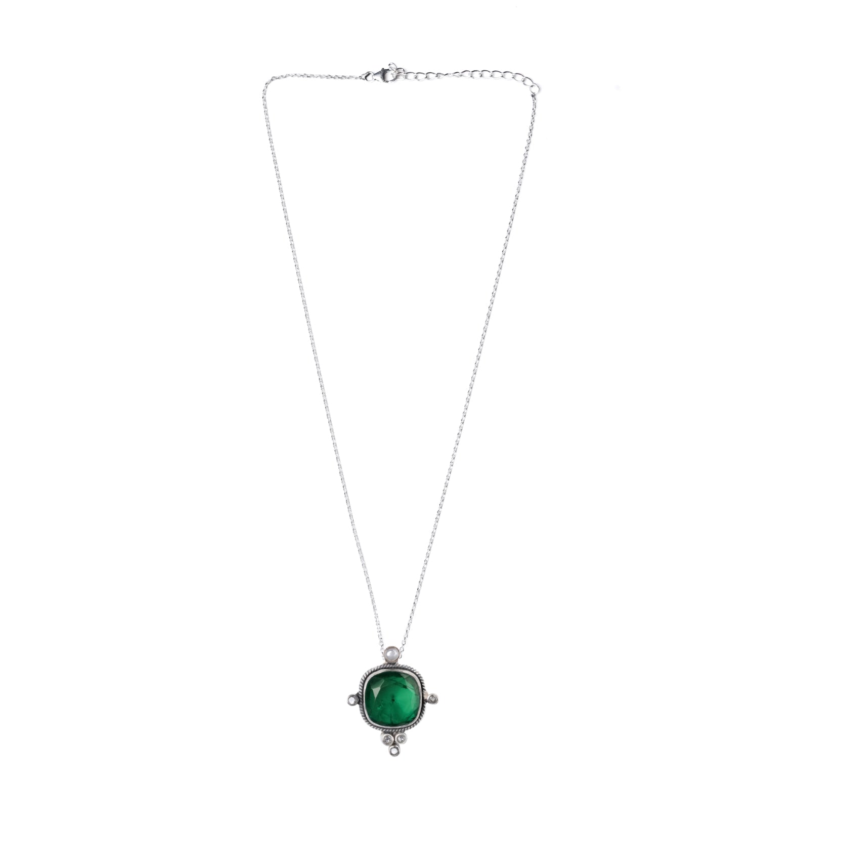 trina silver necklace by moha