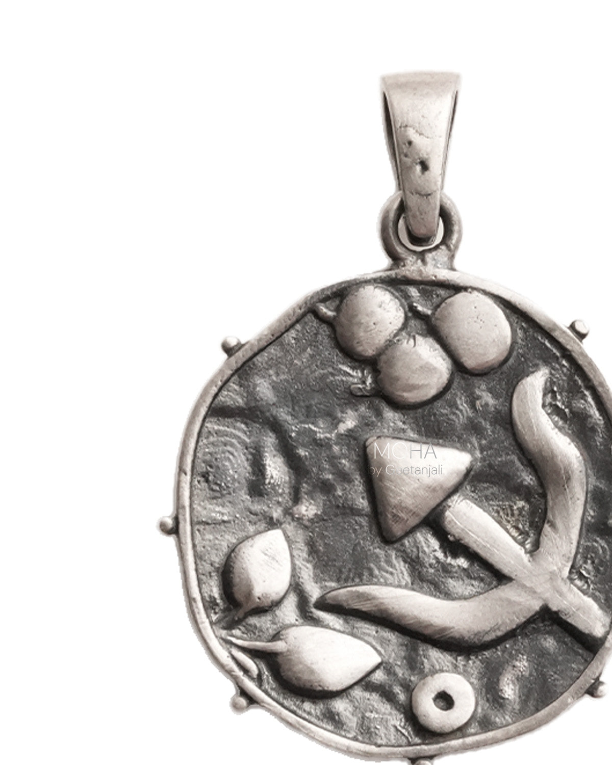 Trishul Silver Pendant by Moha (Only Pendant)