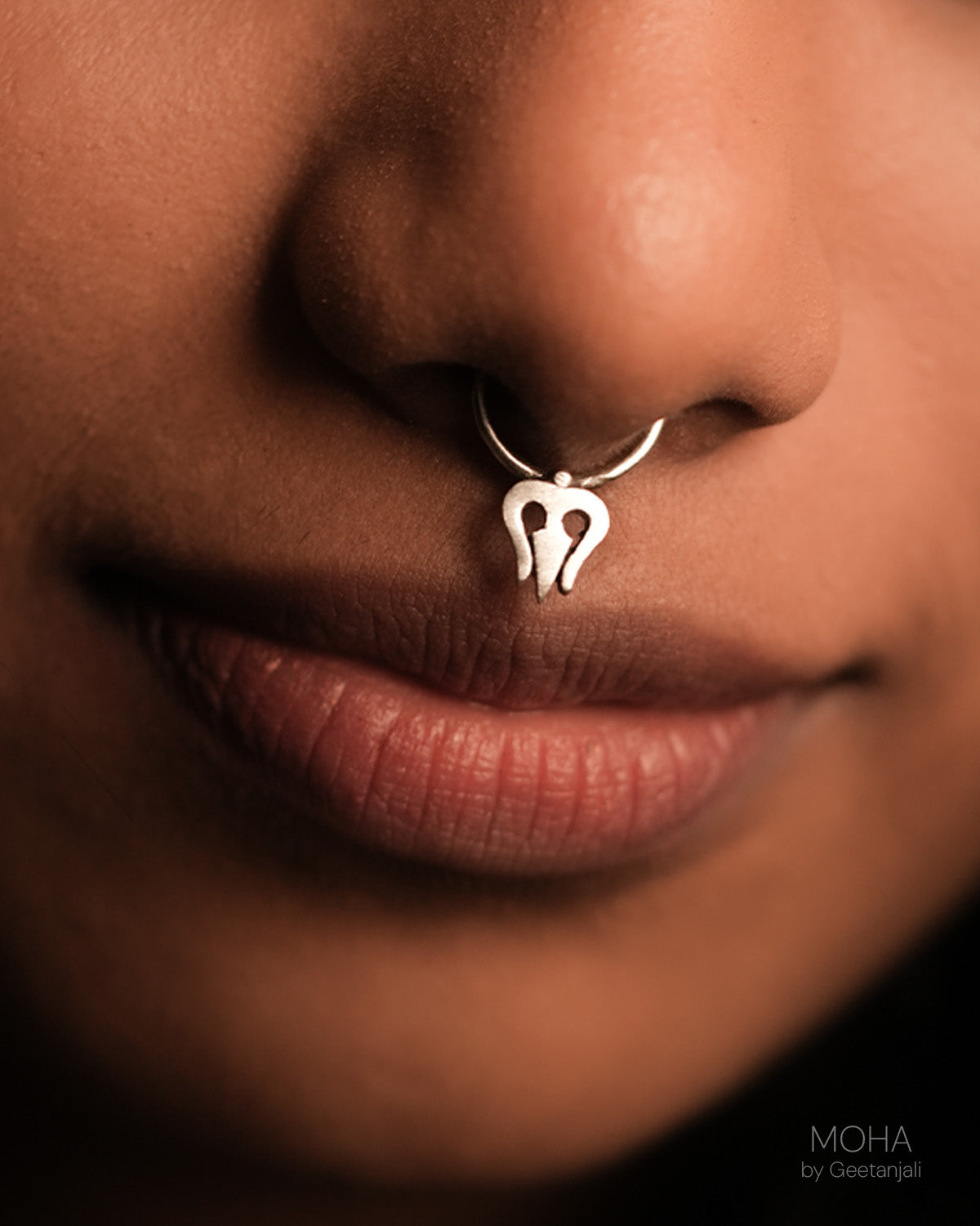 Trishul Silver Septum by MOHA