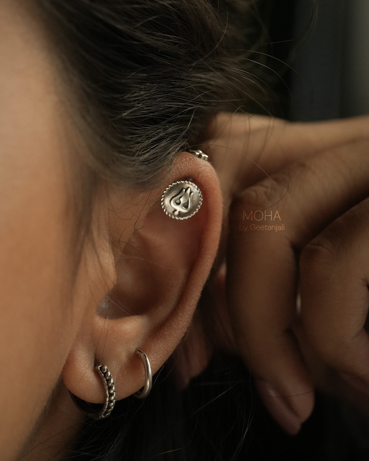 Trishula Silver Bugadi by MOHA