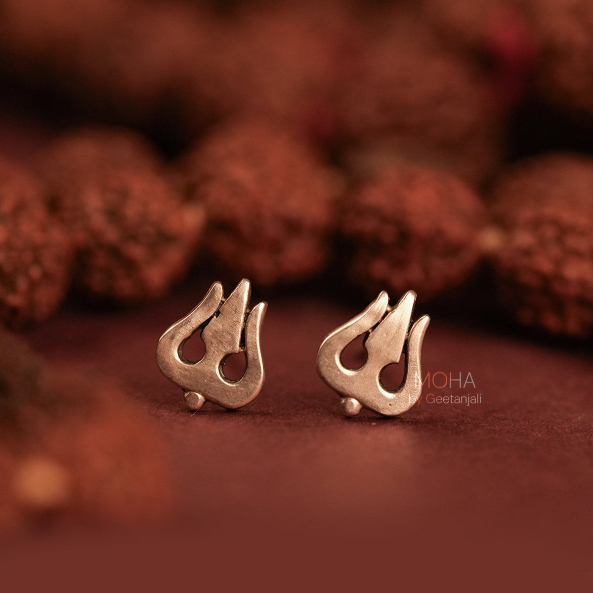Trishula Silver Earrings by MOHA