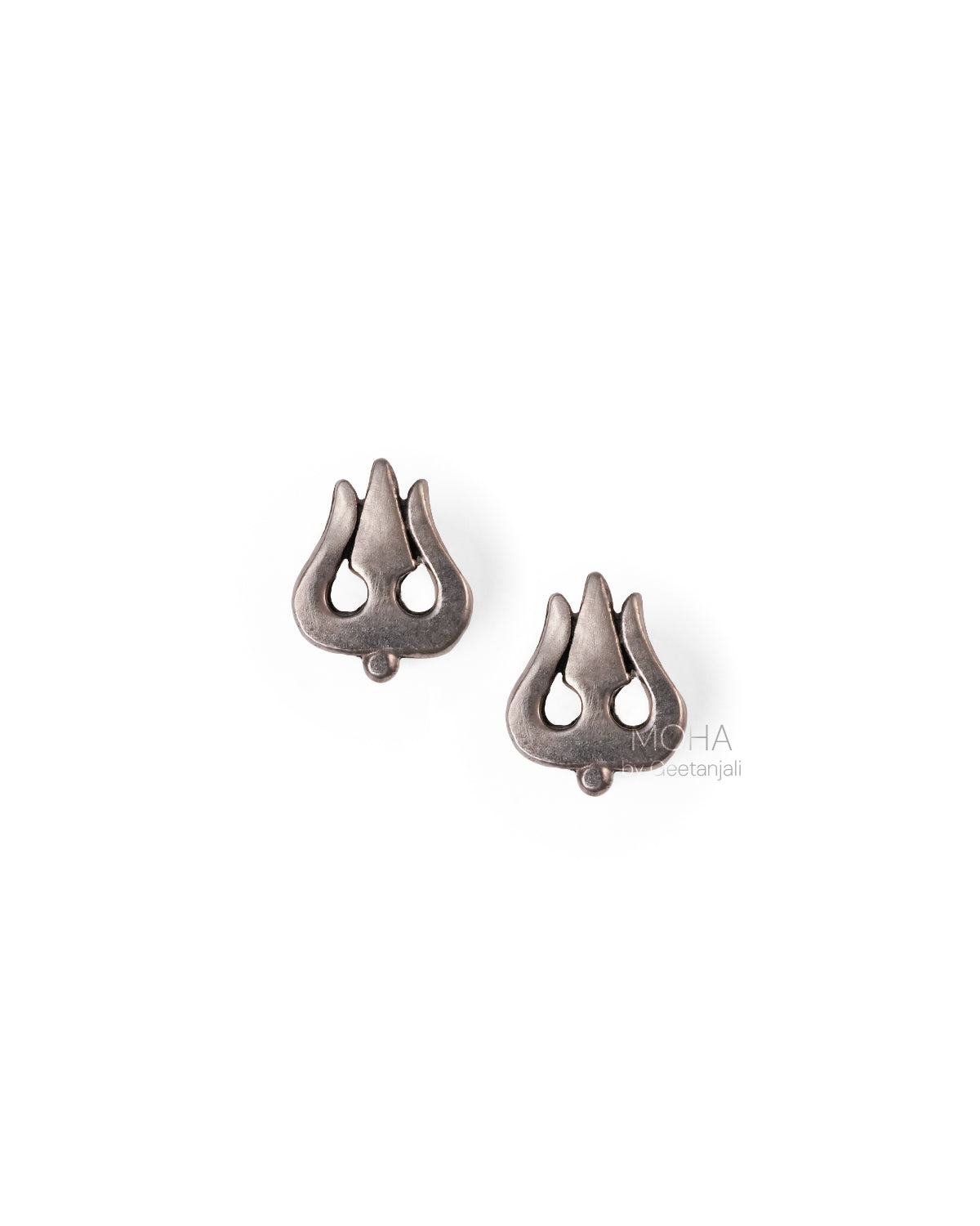 Trishula Silver Earrings by MOHA
