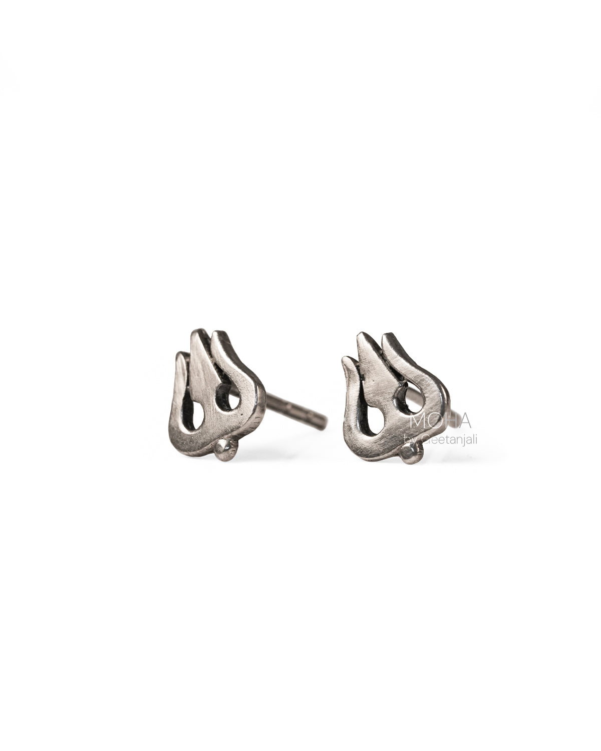 Trishula Silver Earrings by MOHA