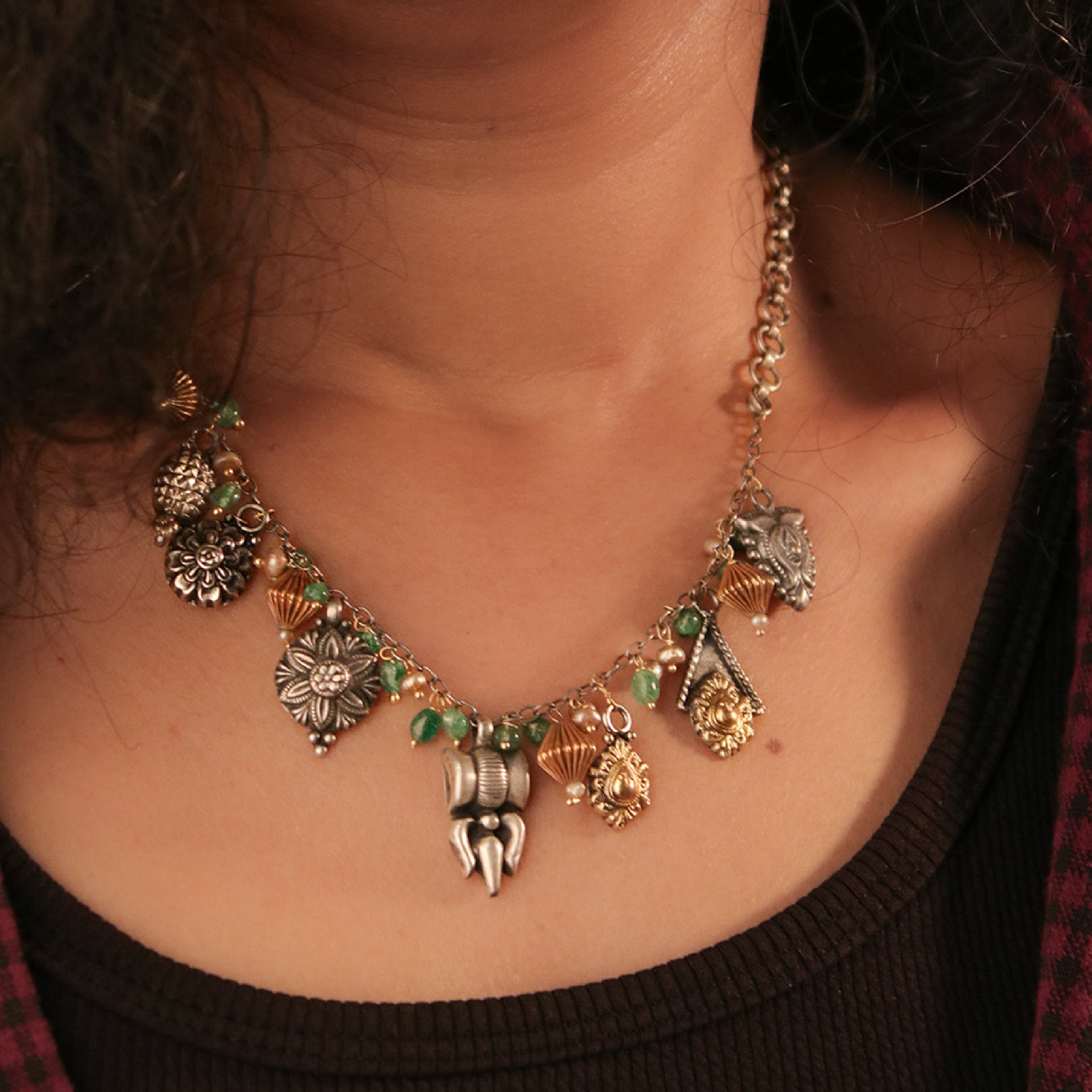 Trivia Charms Link Necklace by MOHA