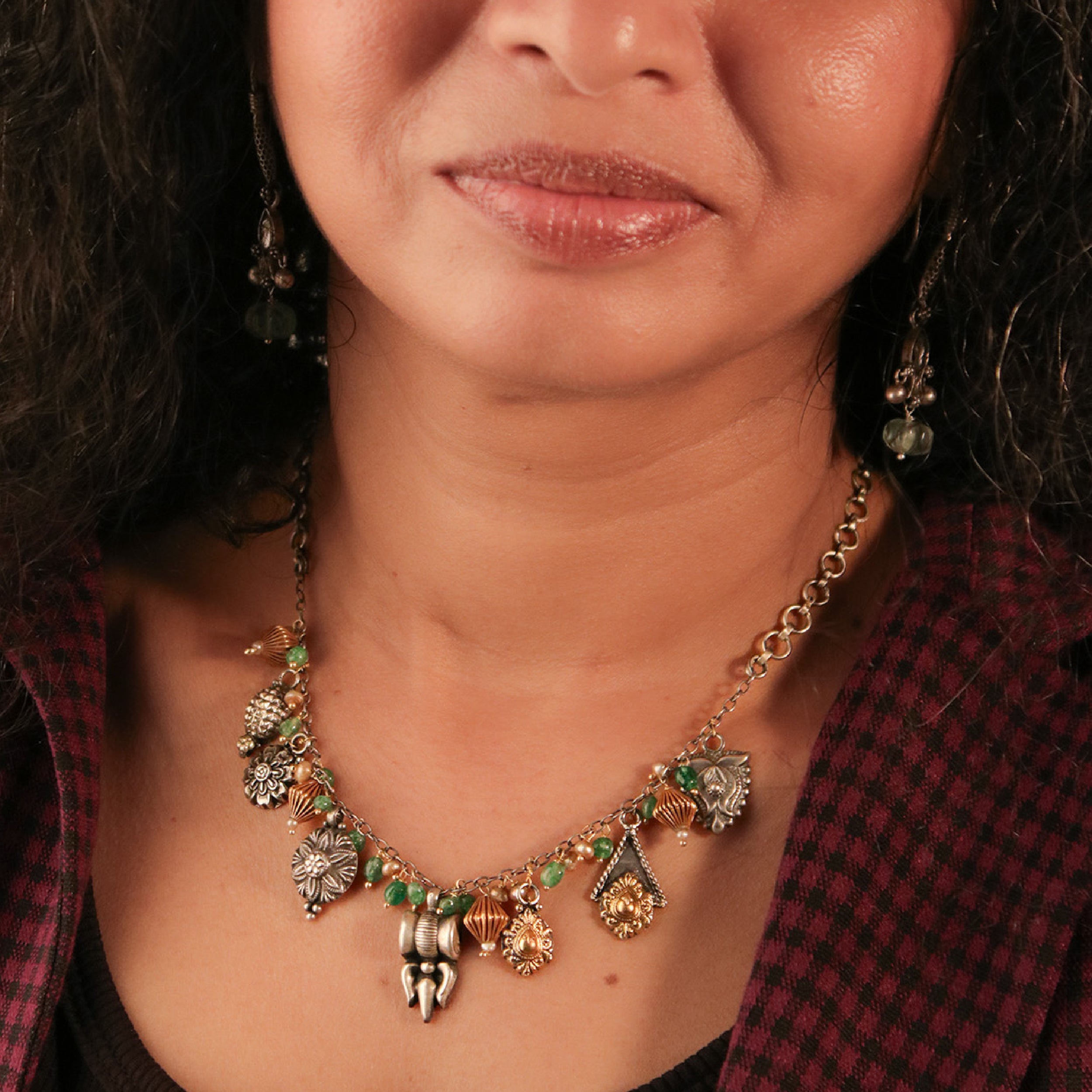 Trivia Charms Link Necklace by MOHA