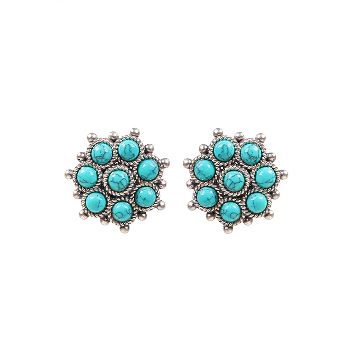 Adaa Turquoise Silver Toe Rings by MOHA