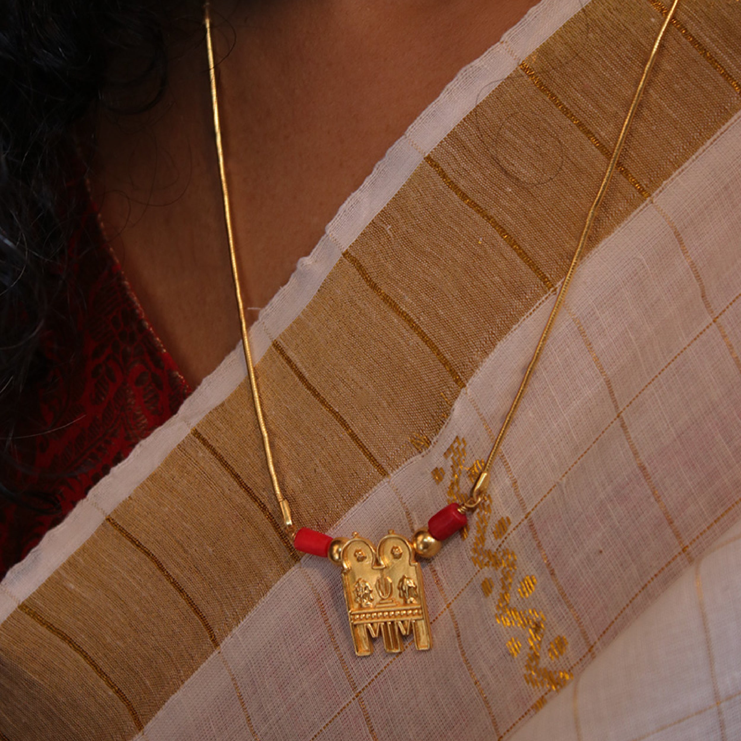 Venkatesh Taali Silver Chain (Gold Plated) by MOHA