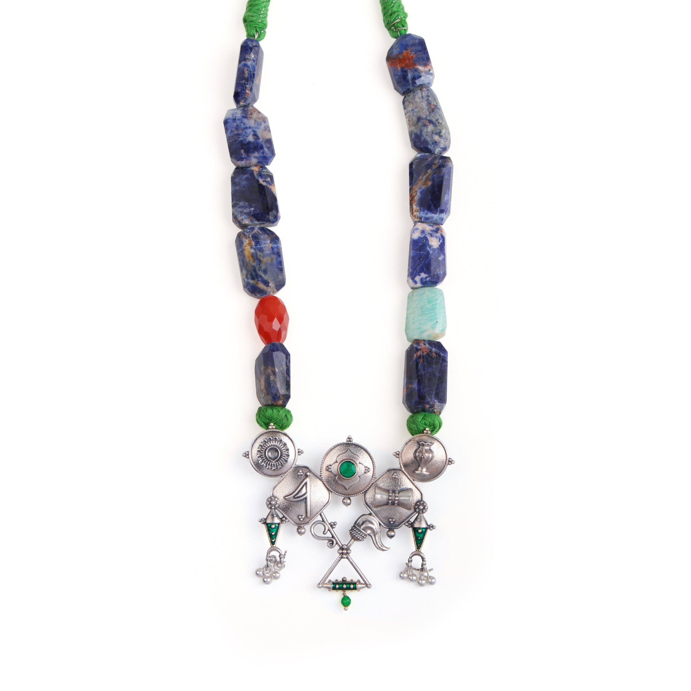 Ashtamangal Silver Necklace By Moha