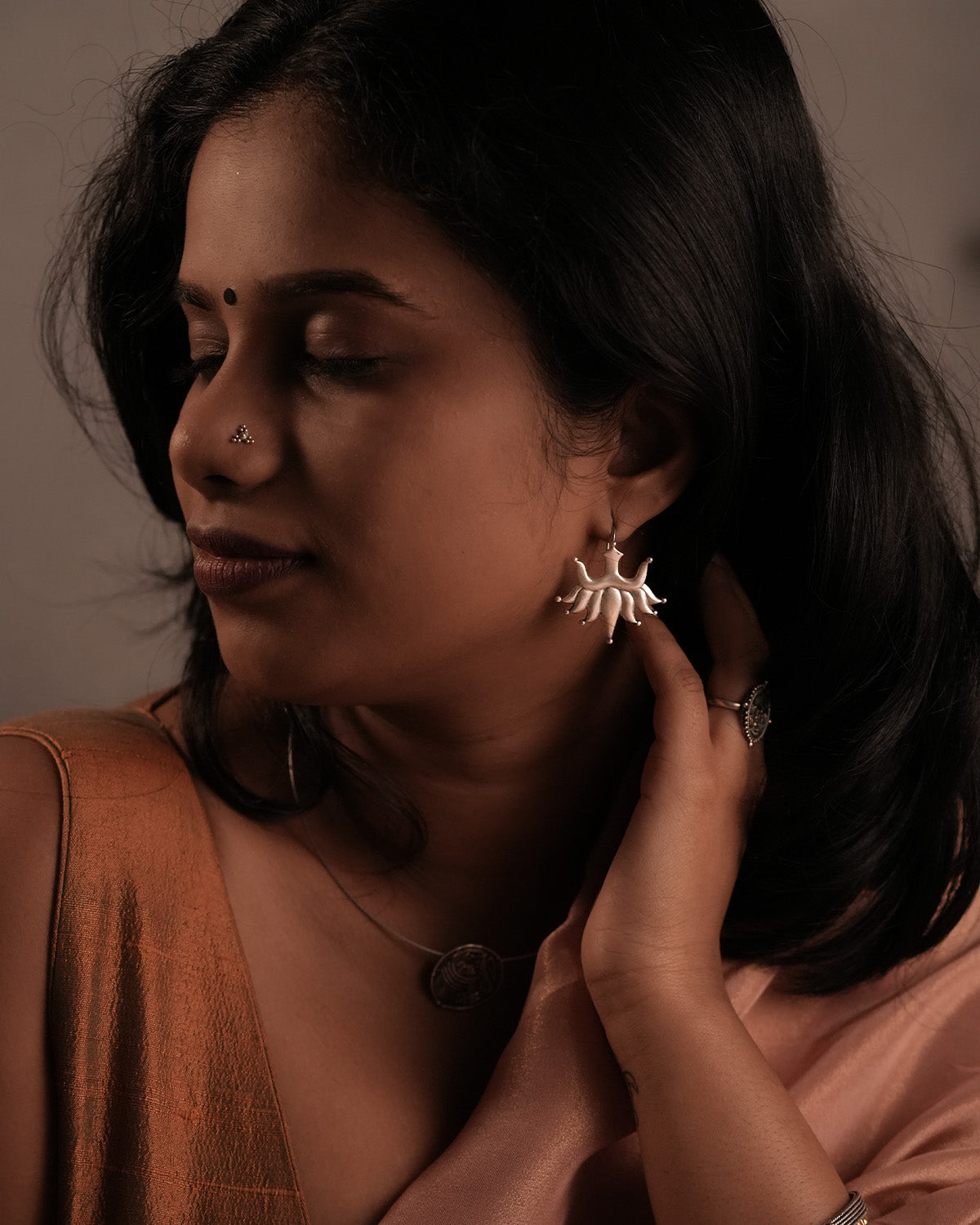Urja Silver Earrings by MOHA