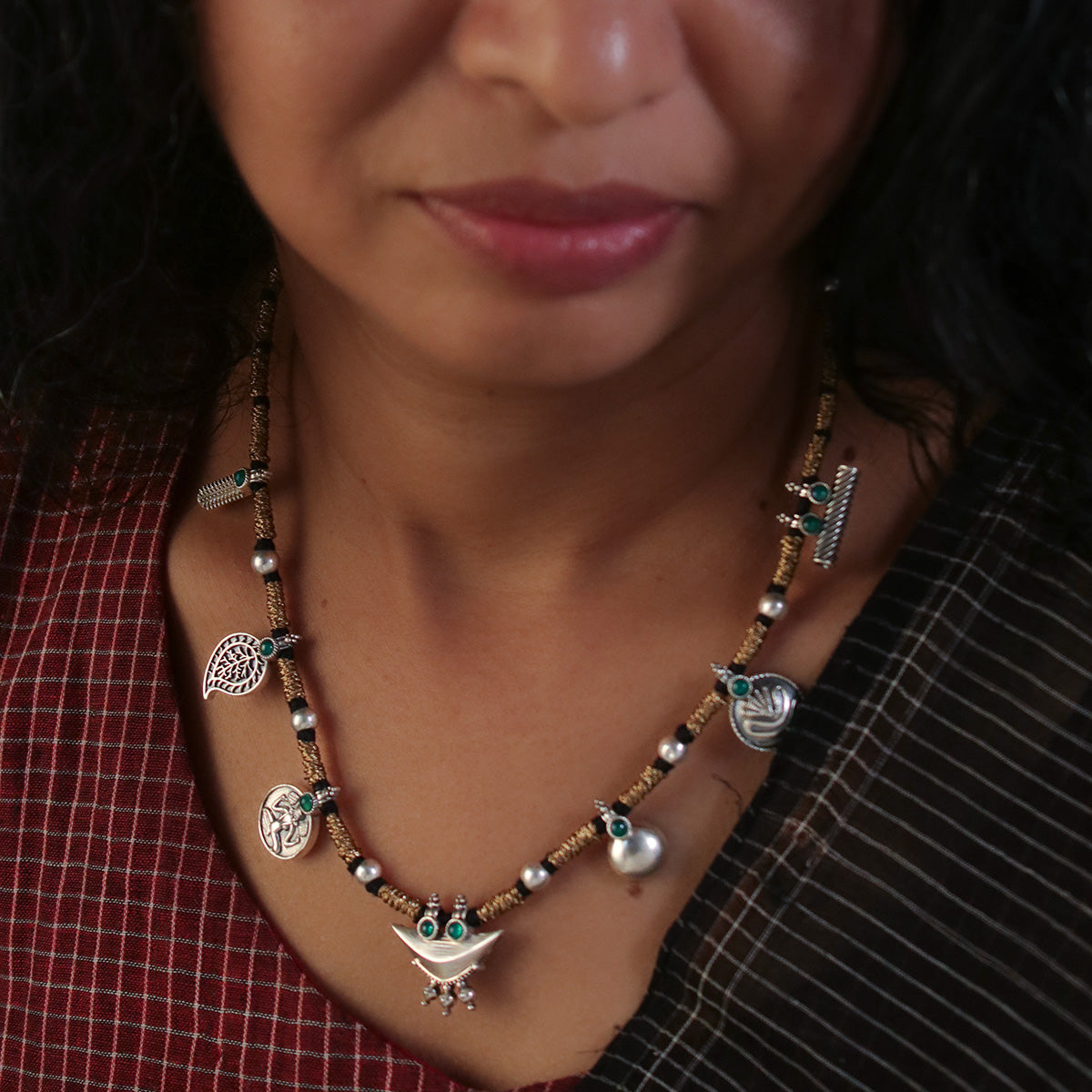 uroo silver necklace by moha