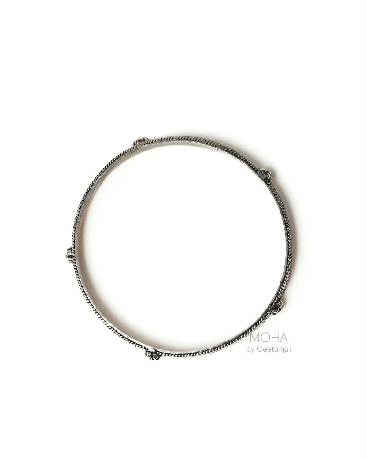Vaidehi Silver Bangle by MOHA