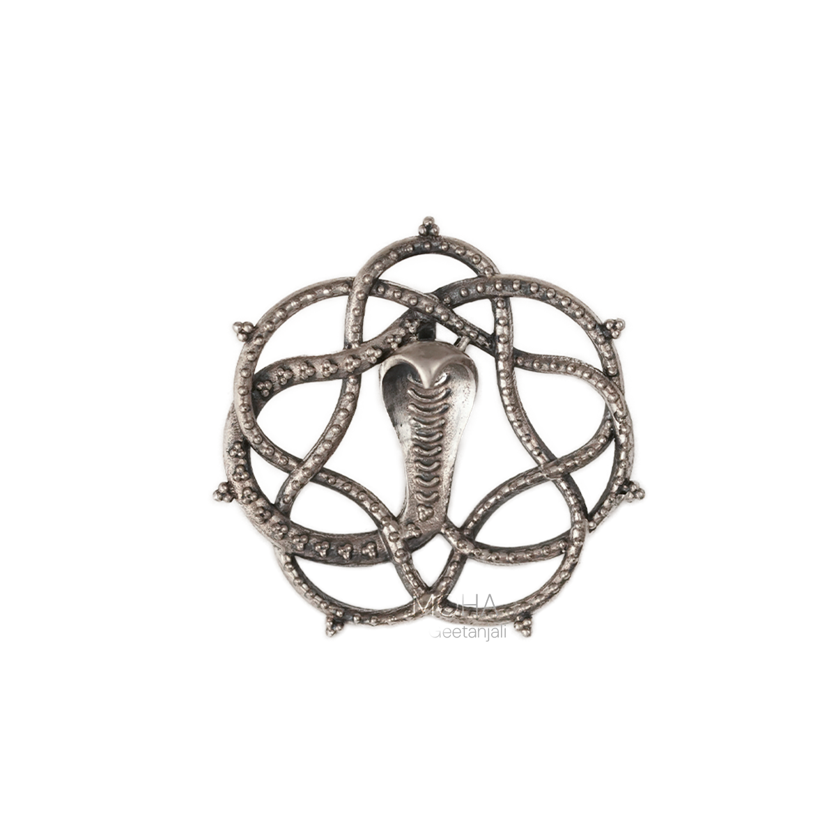 Vasuki Silver Pendant by MOHA (Only Pendant)